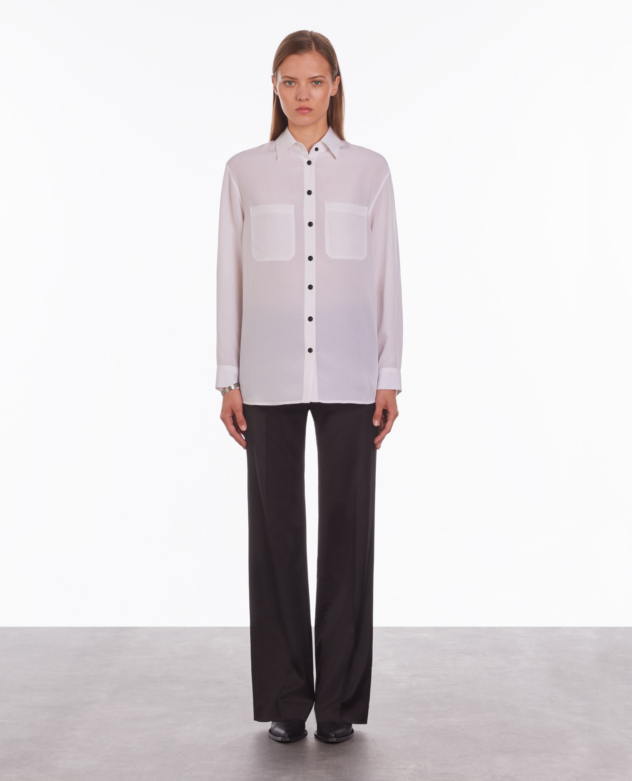 Ecru silk shirt ECRU