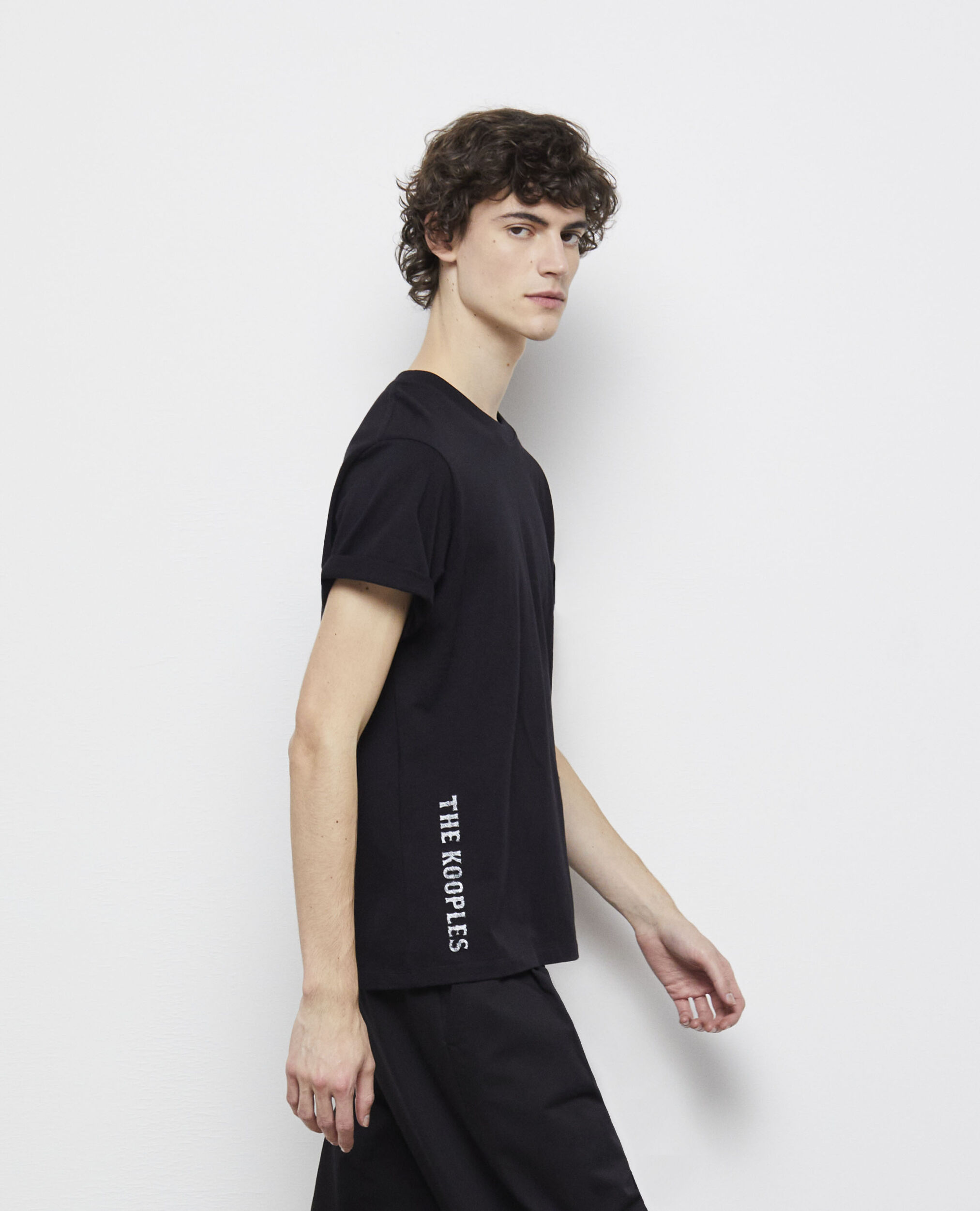 Men's the kooples black logo t-shirt BLACK