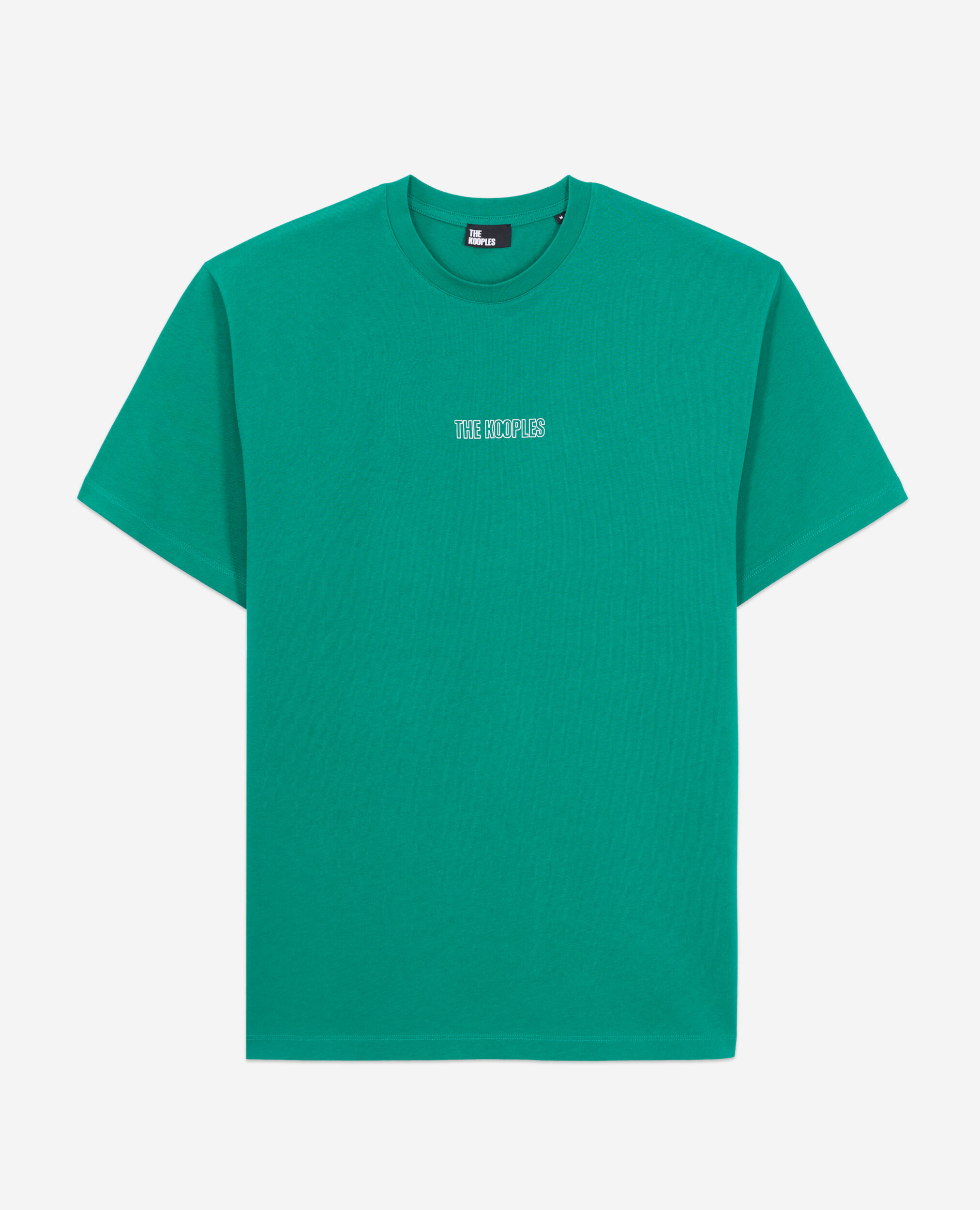 Men's green t-shirt with logo FOREST