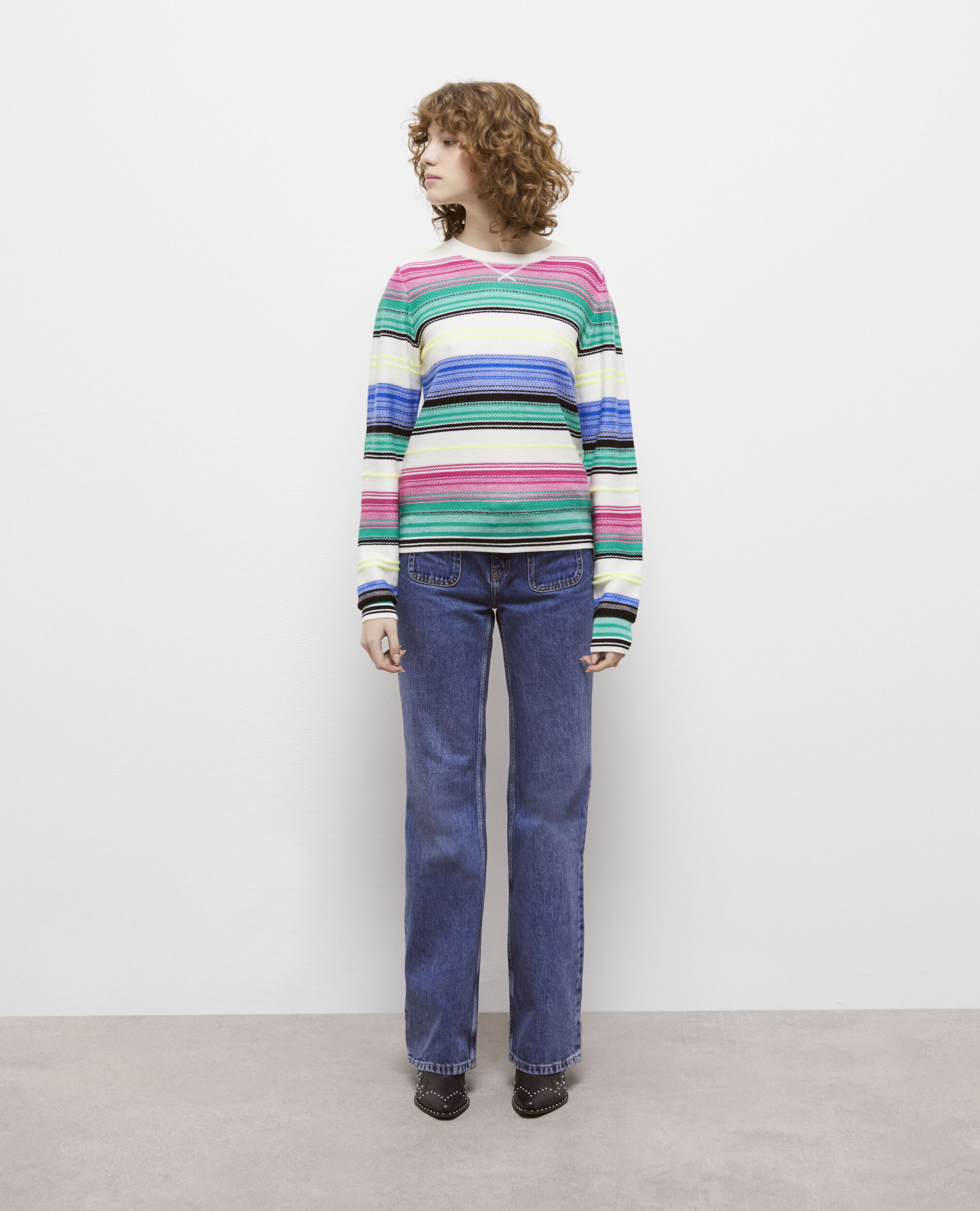 Wool printed sweater MULTICOLOR
