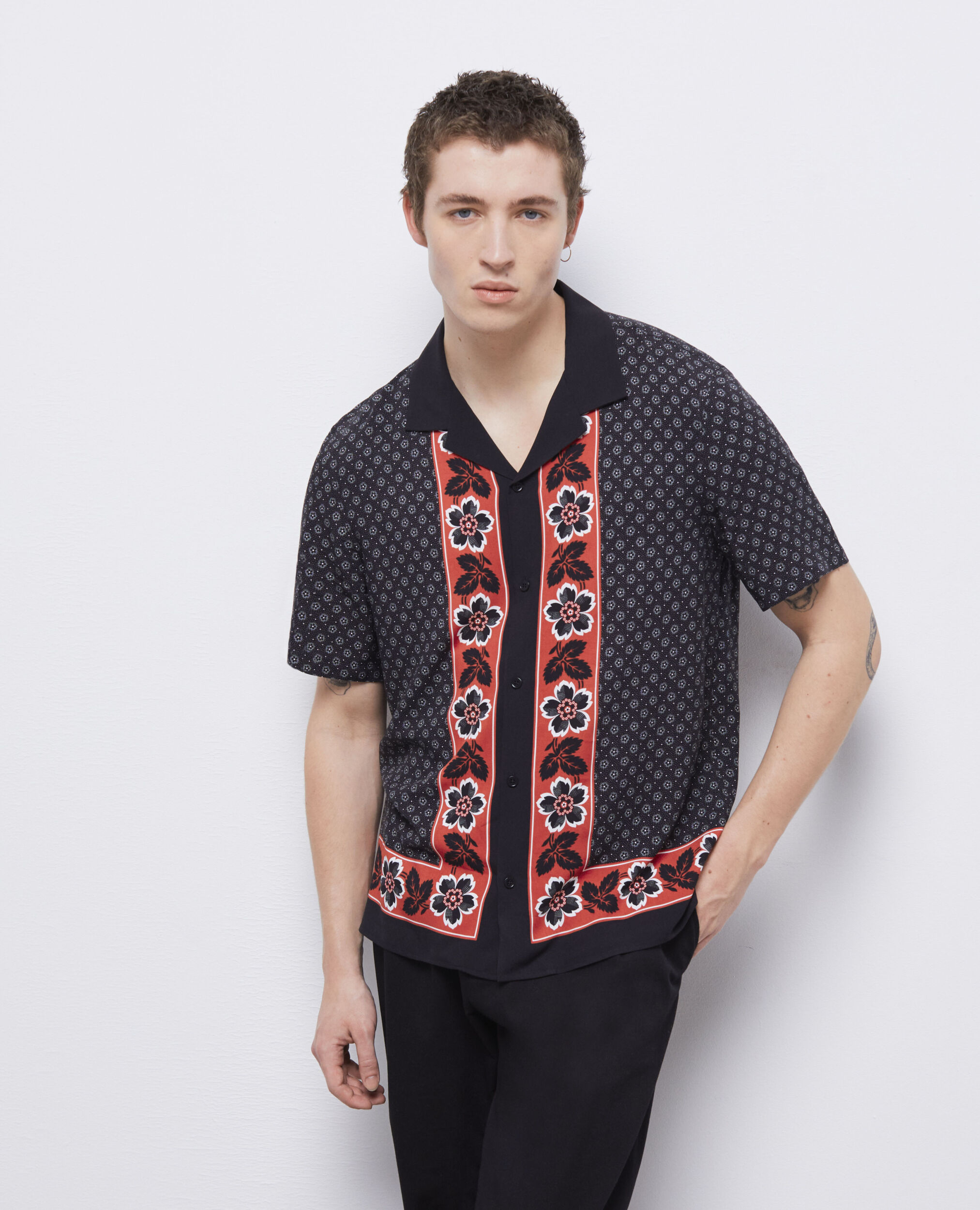Printed shirt BLACK