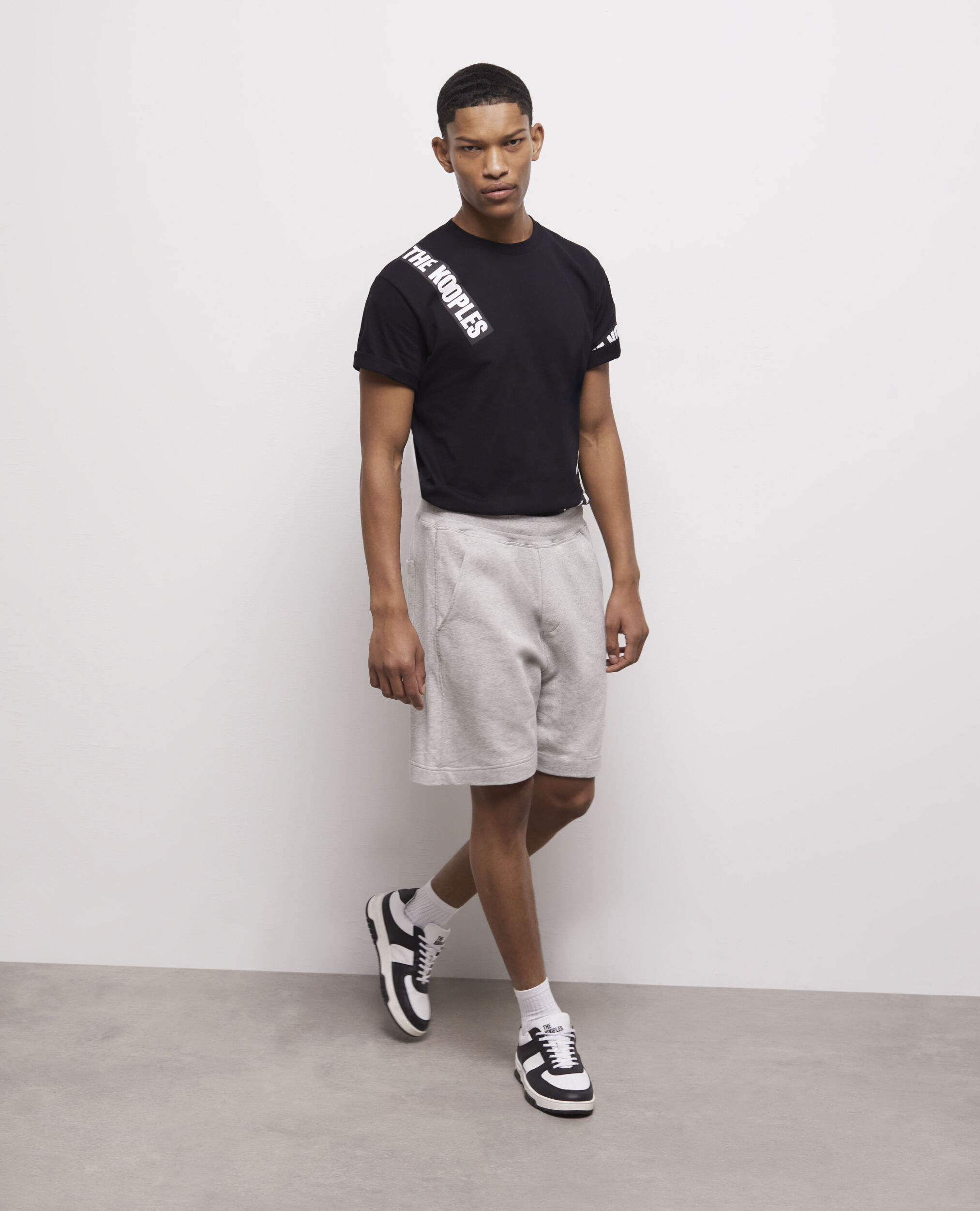 Light gray fleece shorts GRIS CLAIR