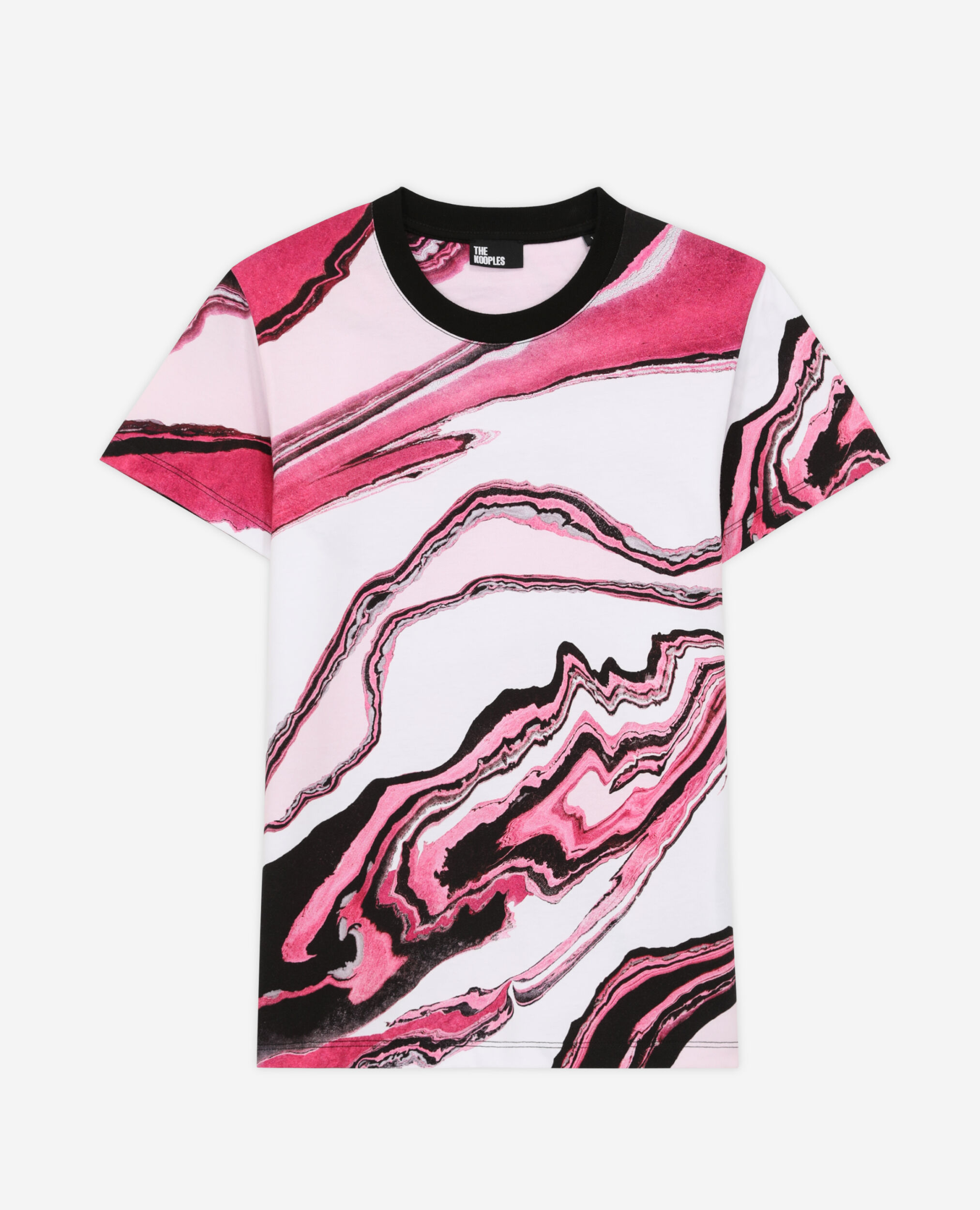 Women's printed t-shirt WHITE PINK