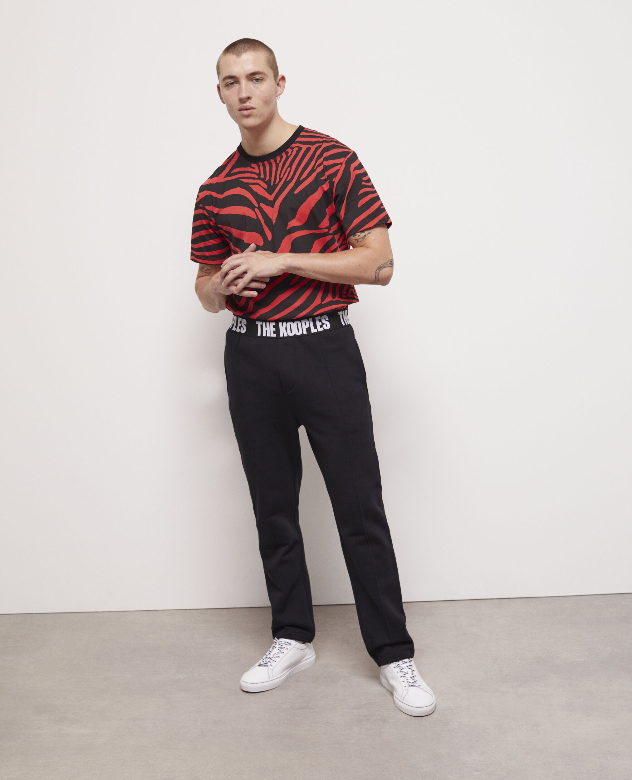 The Kooples black logo pants BLACK
