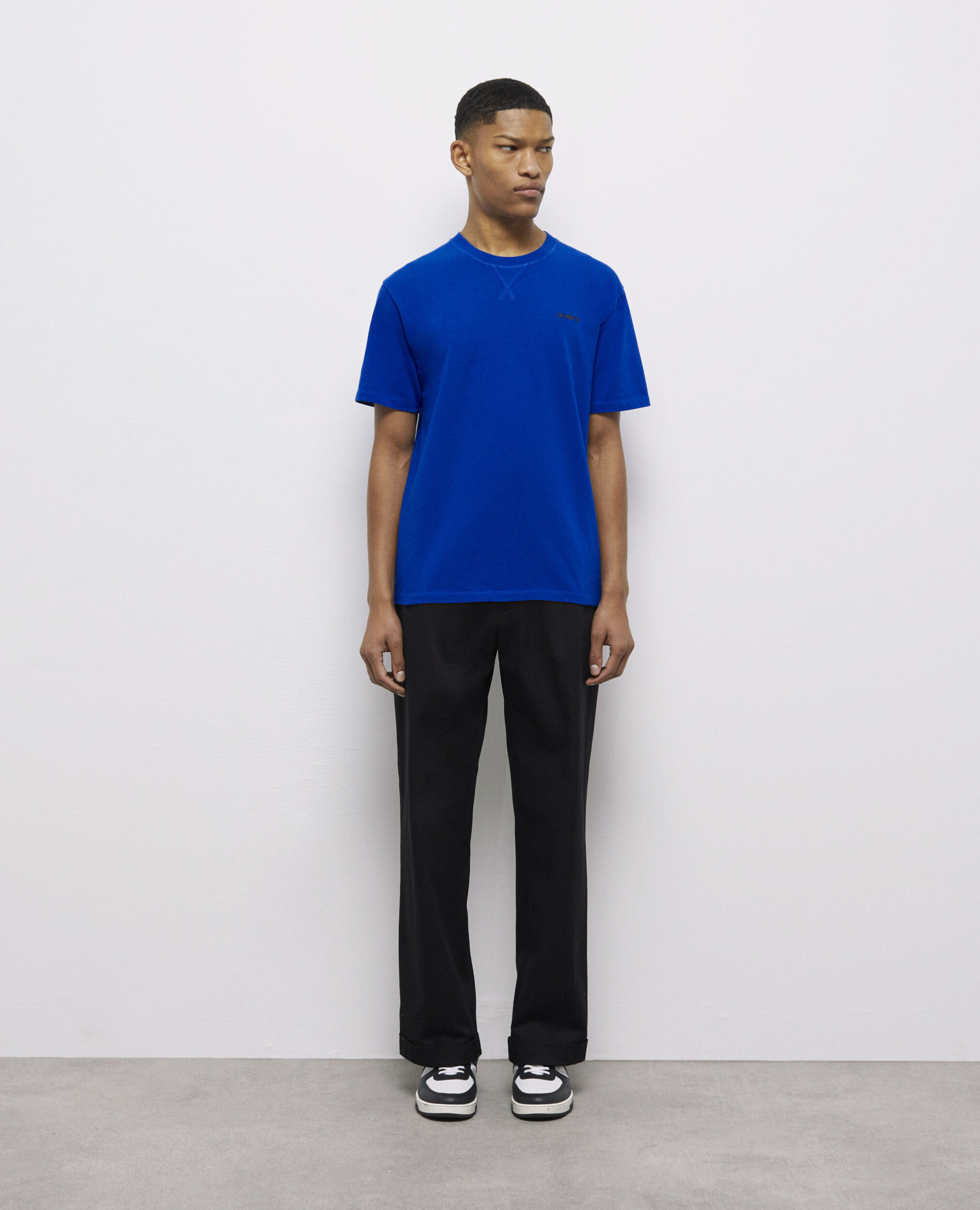 Men's the kooples blue logo t-shirt BLUE ELECTRIC