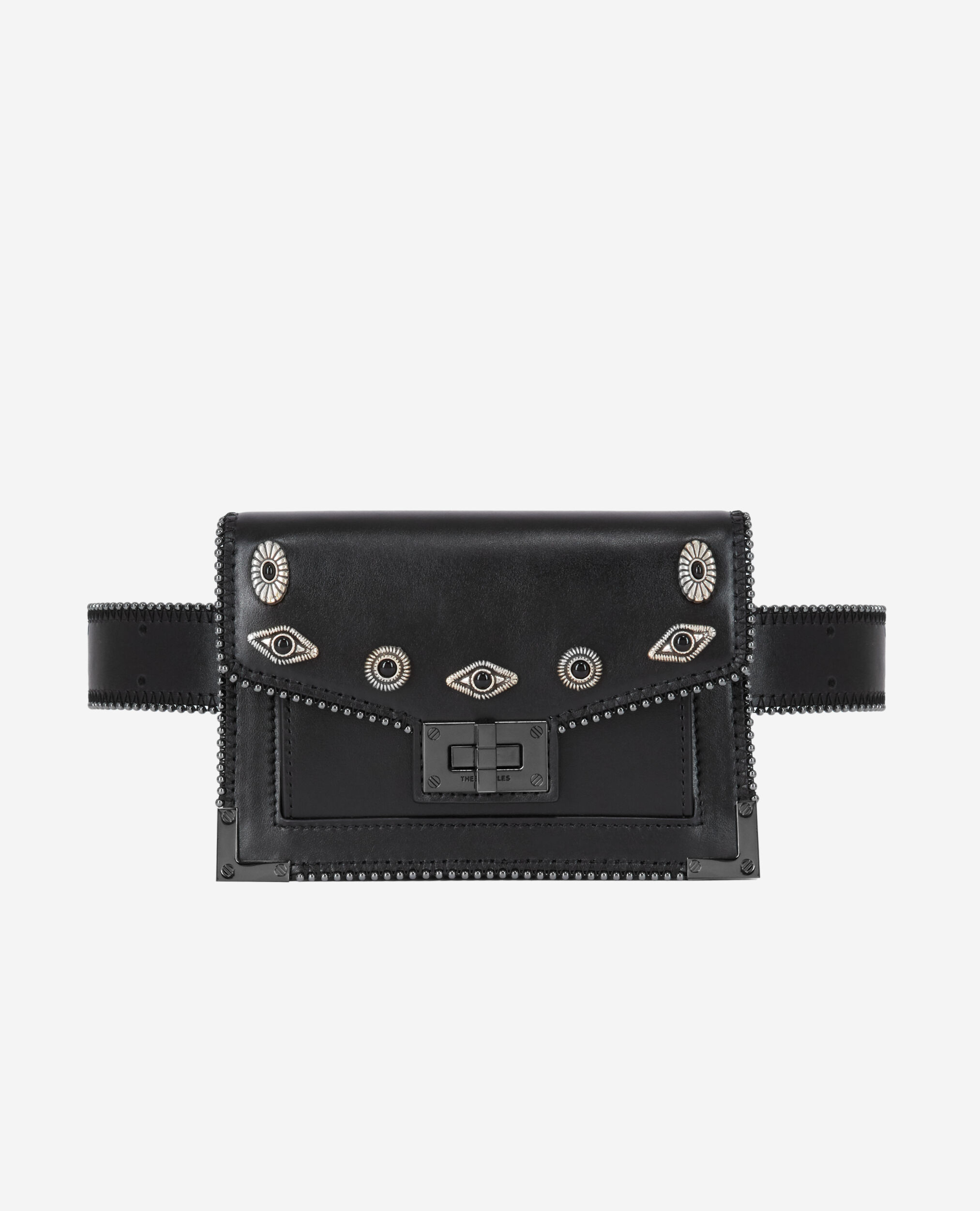 Emily black leather belt BLACK