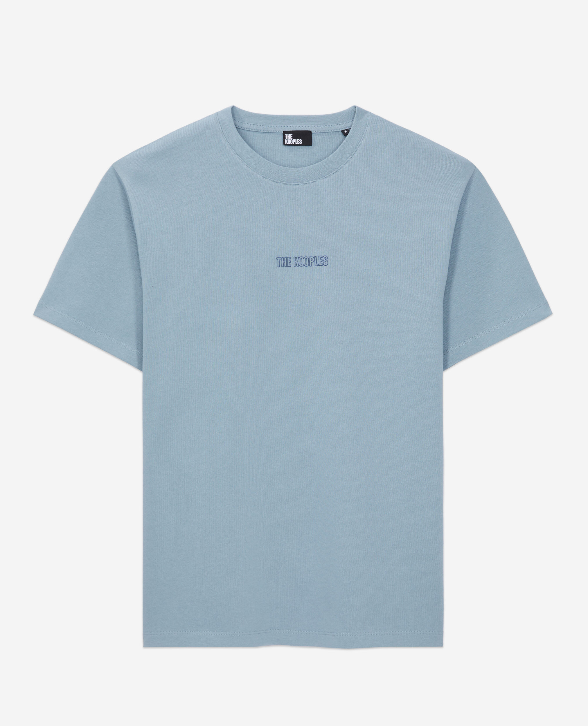 Blue t-shirt with logo BLUE GREY