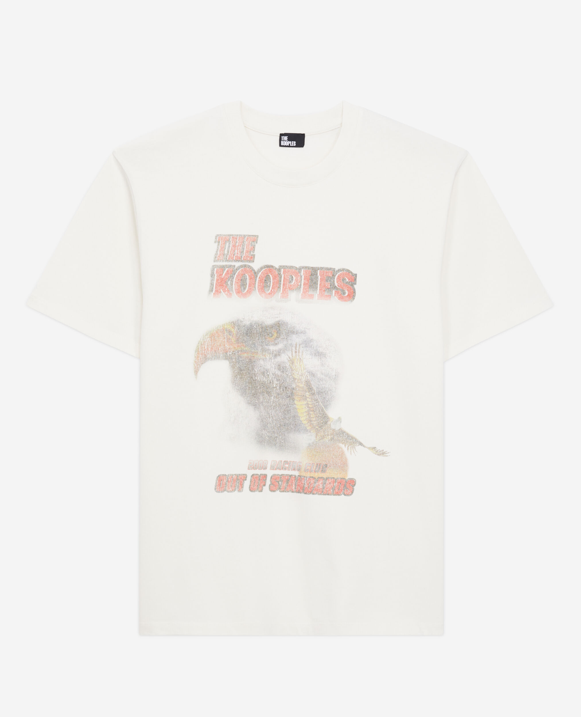 Men's ecru t-shirt with eagle serigraphy ECRU