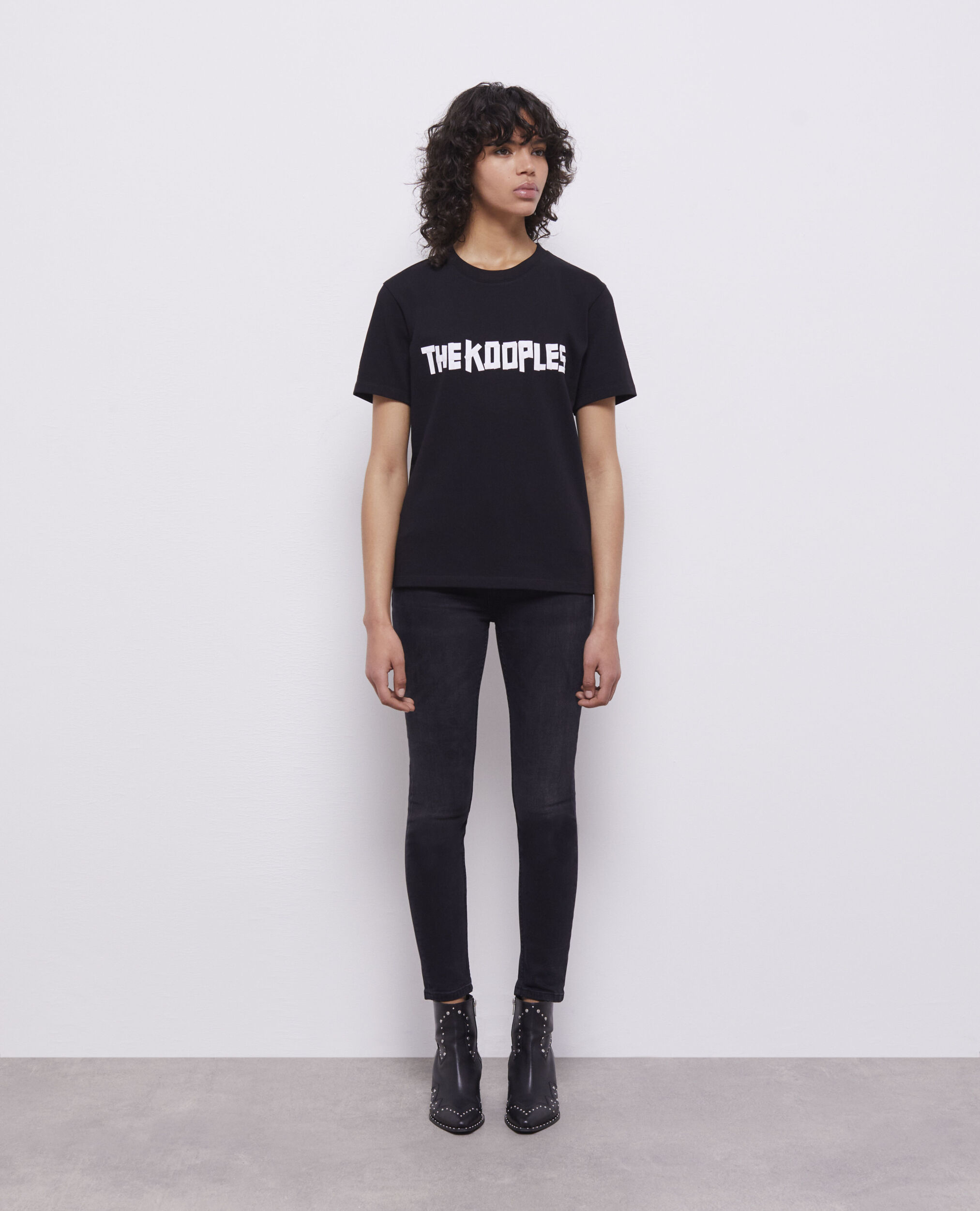Black T-shirt with logo BLACK