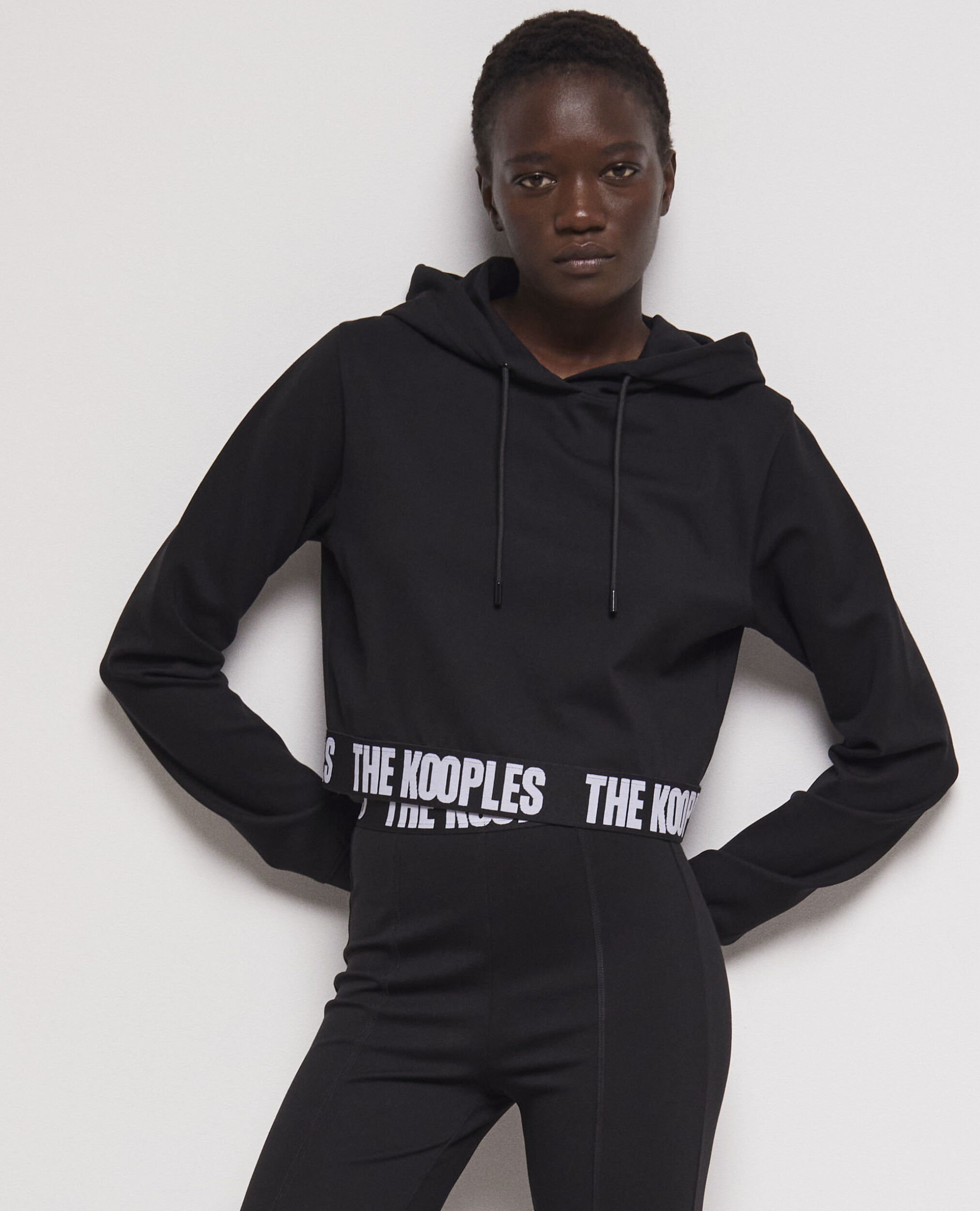 Hooded sweatshirt with logo BLACK