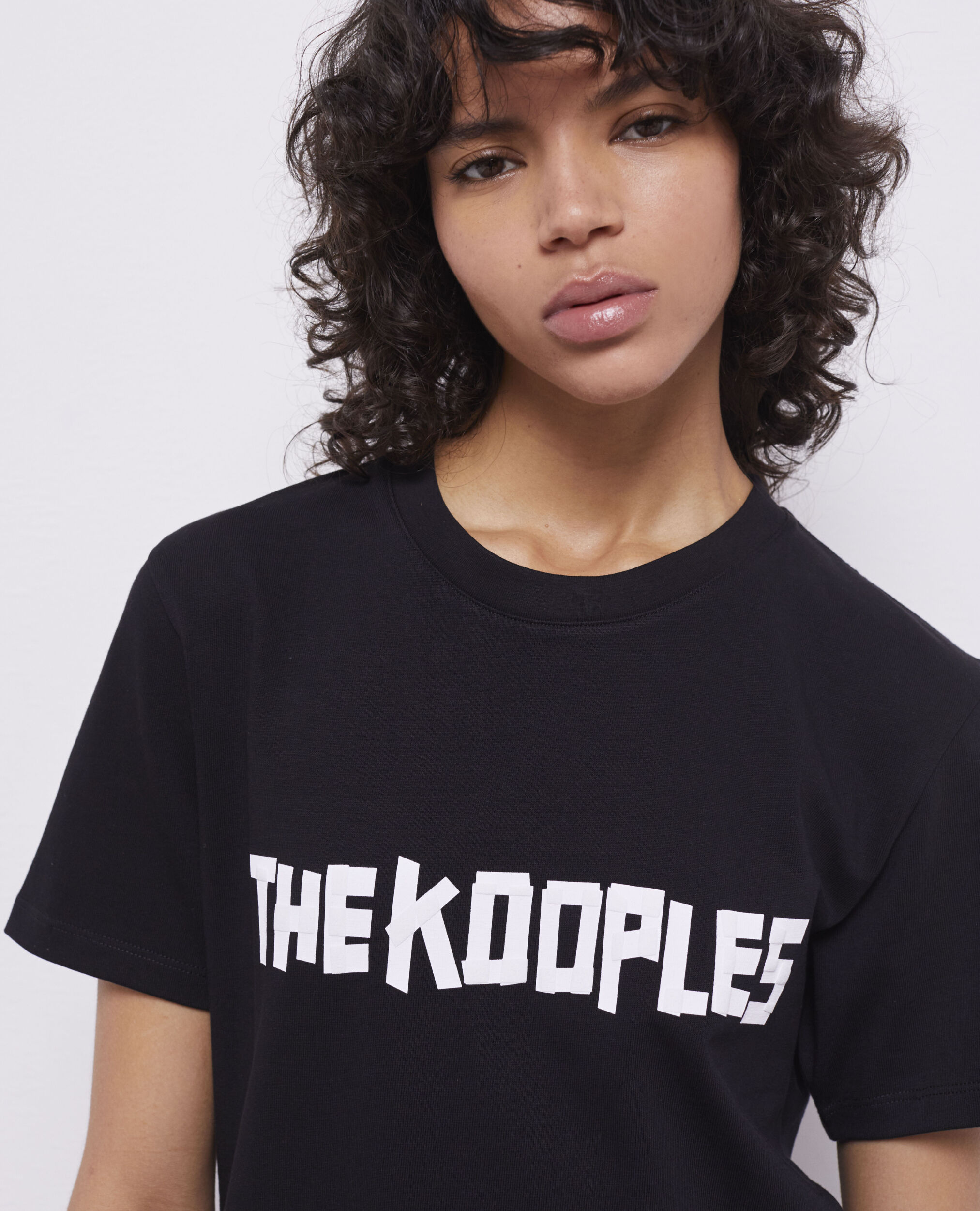 Black T-shirt with logo BLACK