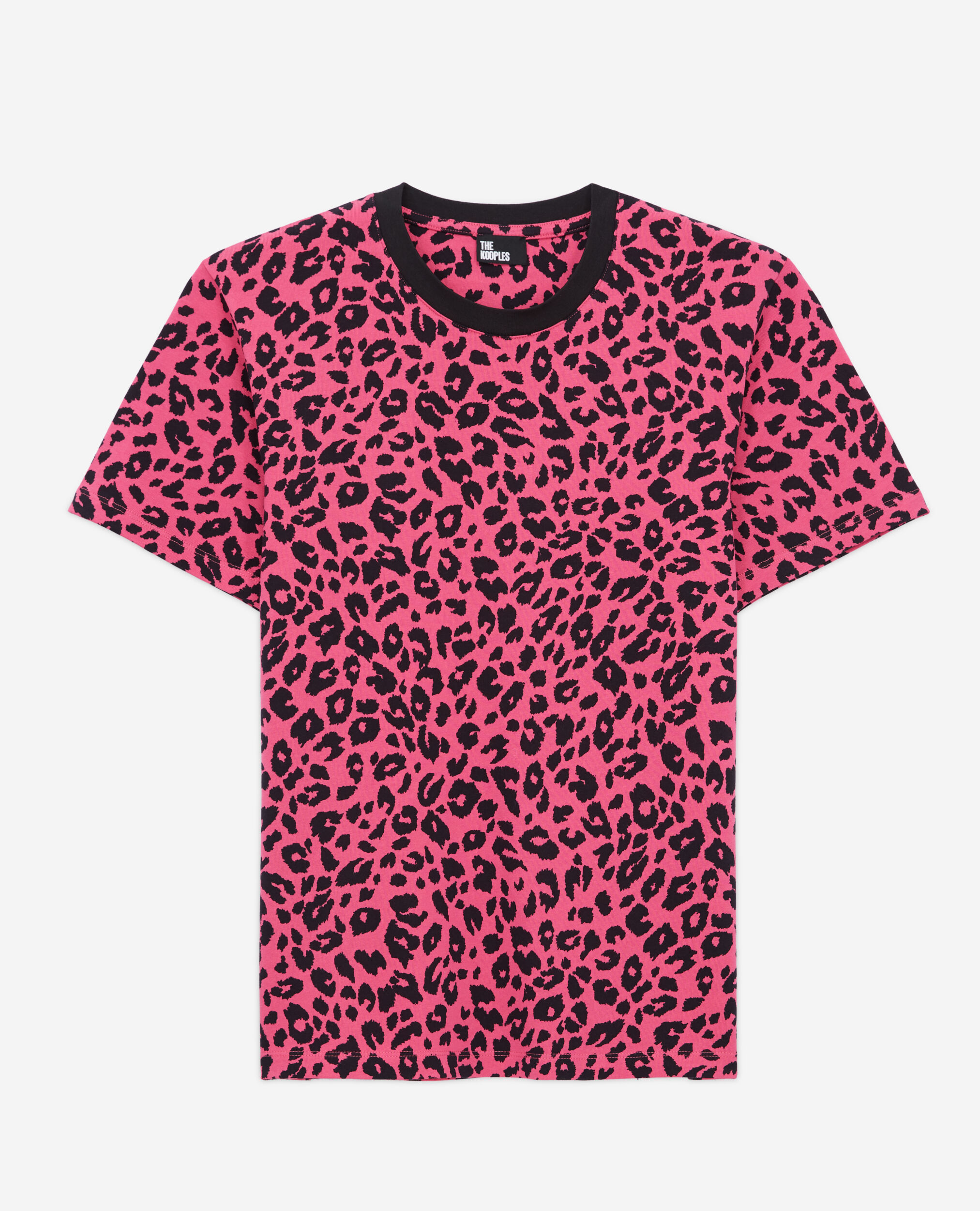 Women's printed t-shirt BLACK / PINK