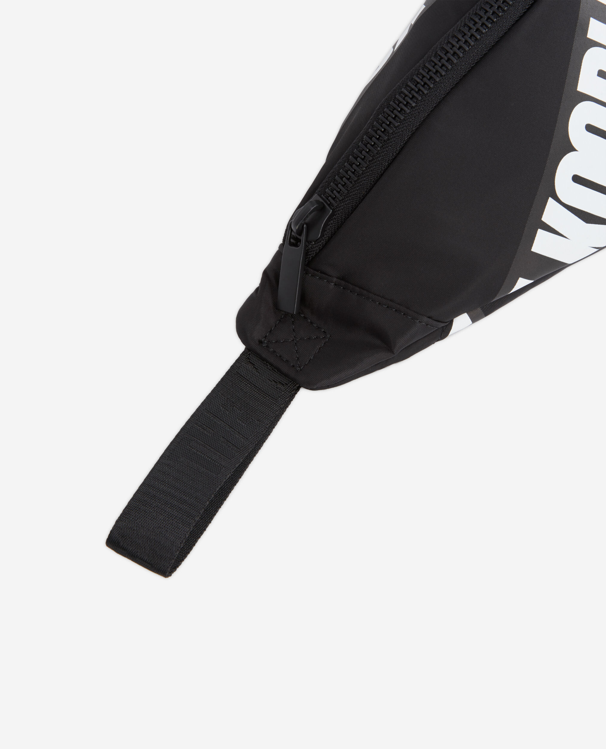 Black waist bag with Tape logo BLACK