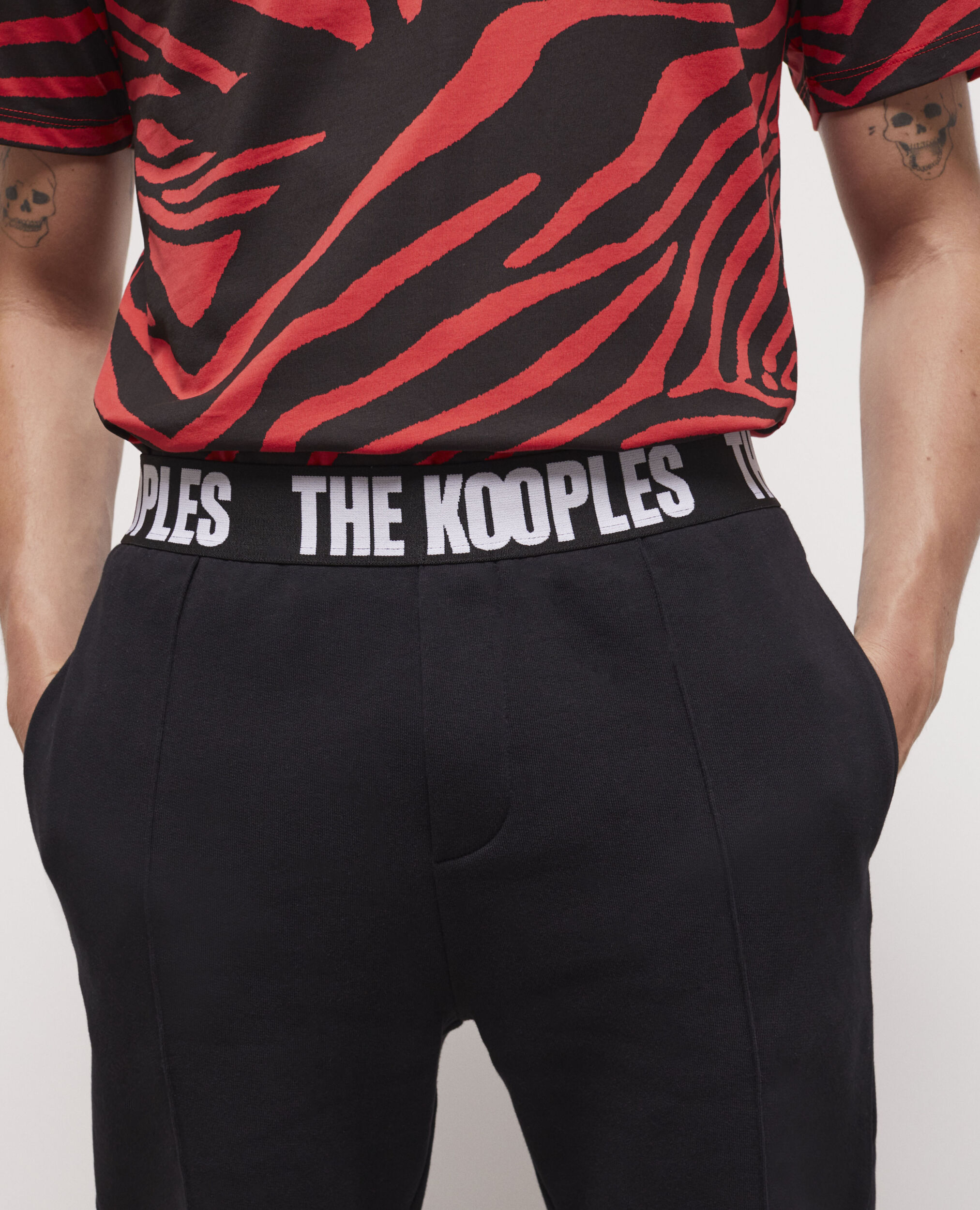 The Kooples black logo pants BLACK