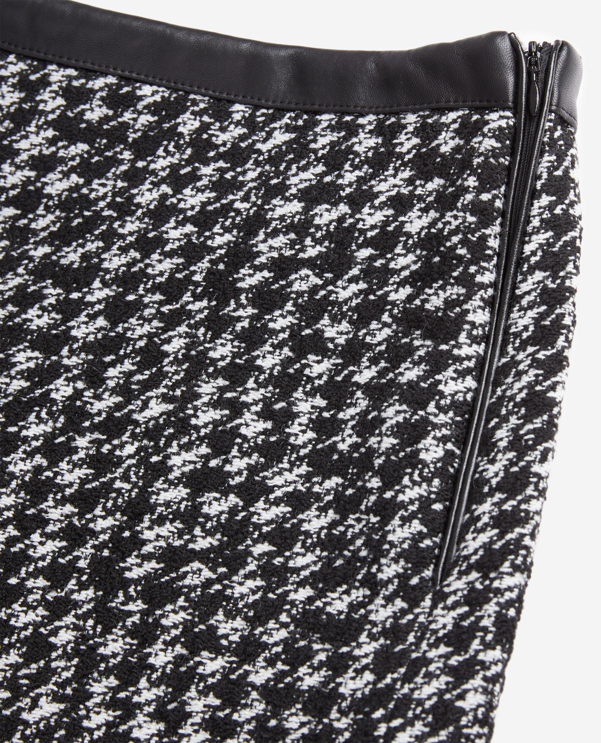 Black tweed shorts BLACK WHITE