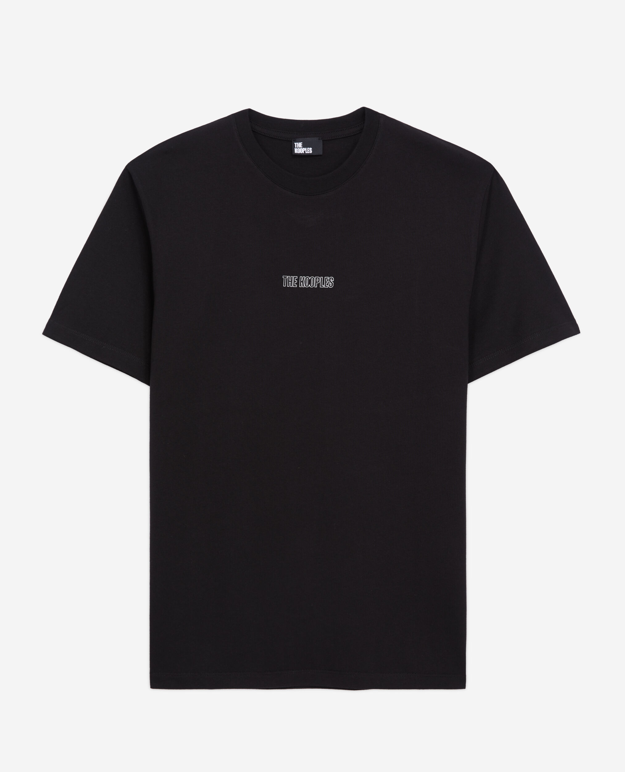 Men's black t-shirt with logo BLACK