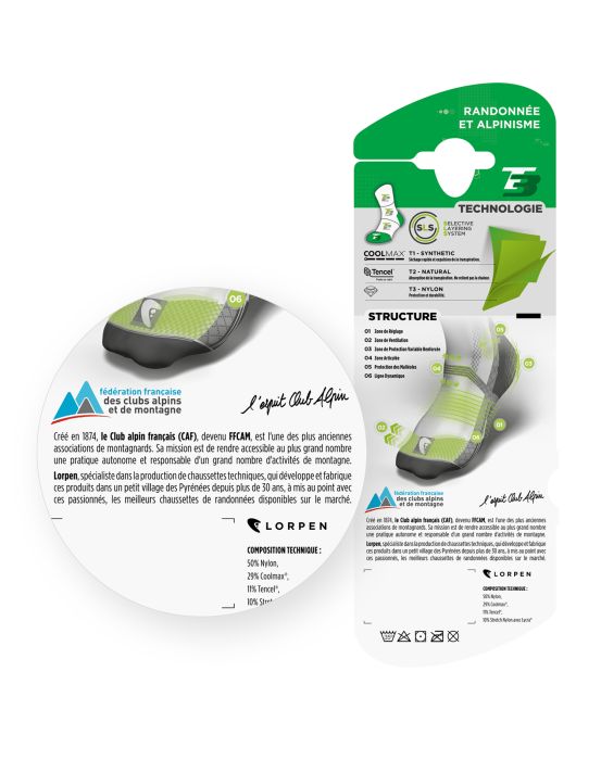 FFCAM FT3LWG WOMENS T3 LIGHT HIKER SOCKS