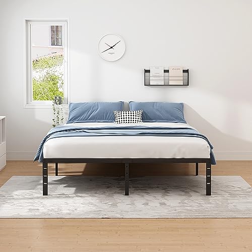 NEW JETO Metal Bed Frame-Simple and Atmospheric Platform, Heavy Duty ...