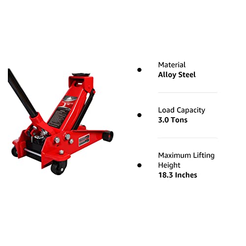 Jack Boss Floor Jack Ton Capacity Fast Lift Service Jack Steel Heavy