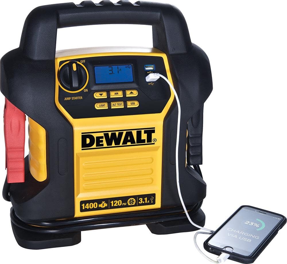 DEWALT 1400 Peak Amp Jump Starter with Digital Compressor DXAEJ14 from ...