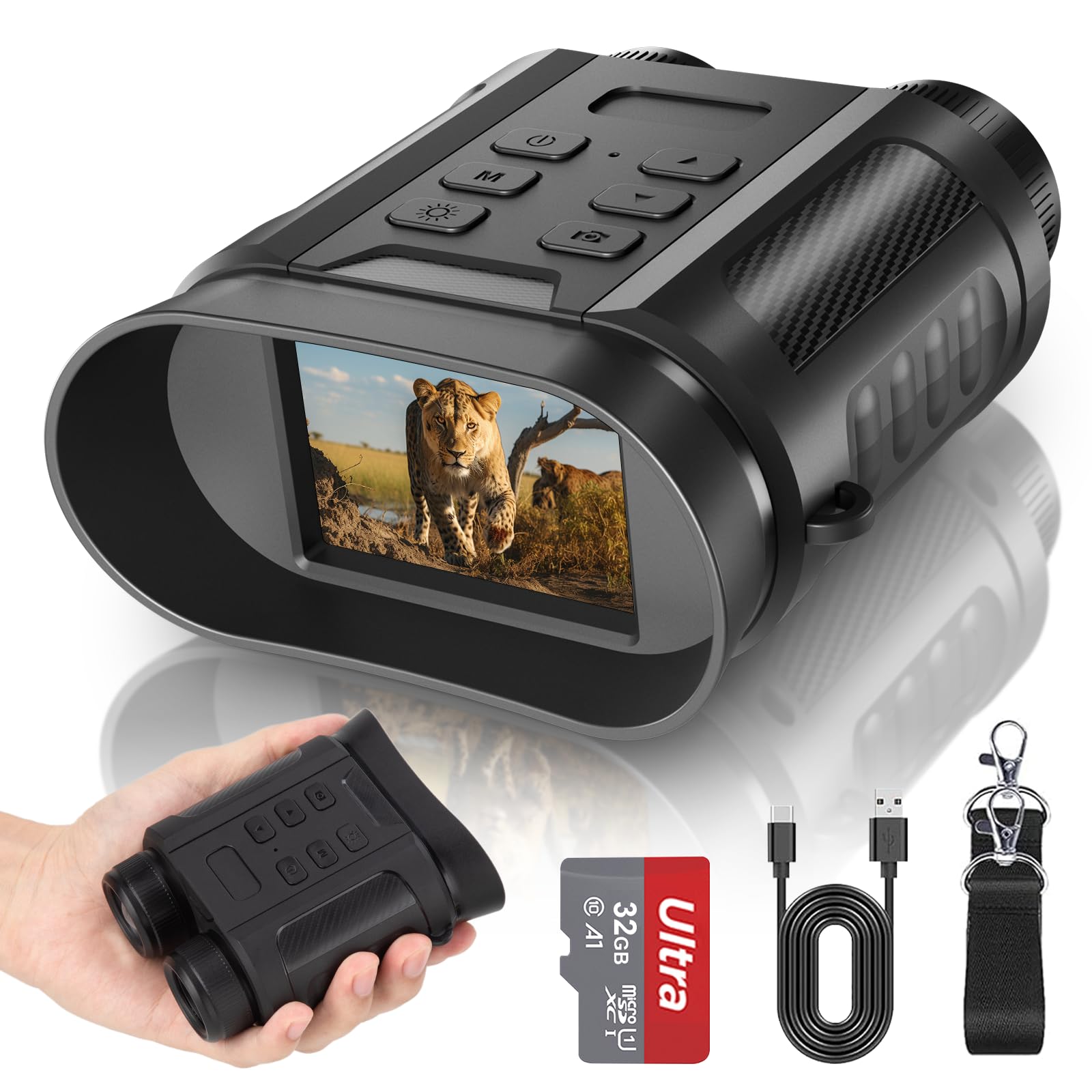 XYSIGHT™ Aurora-M2 8X Digital Infrared Night Vision Binoculars