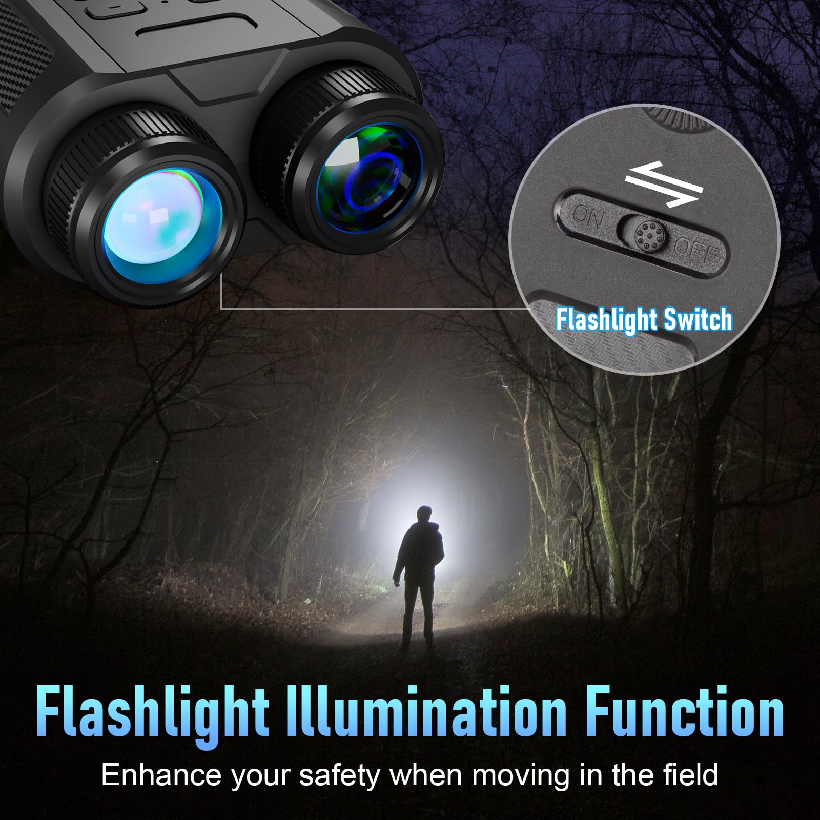 XYSIGHT™ Aurora-M2 8X Digital Infrared Night Vision Binoculars