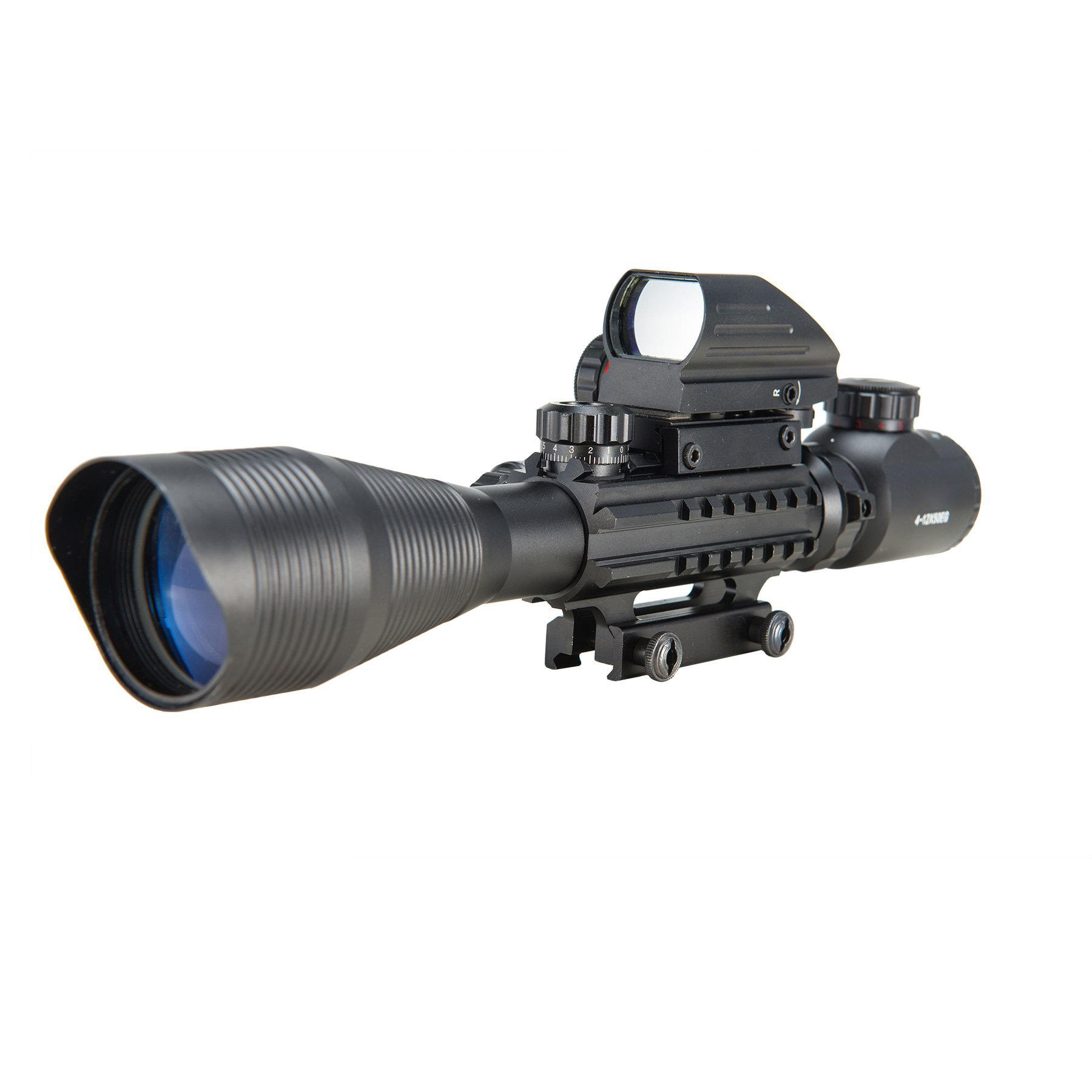 XYSIGHT 4-12x50 EG Illuminated Rangefinder Sniper Rifle Scope Tactical Combo