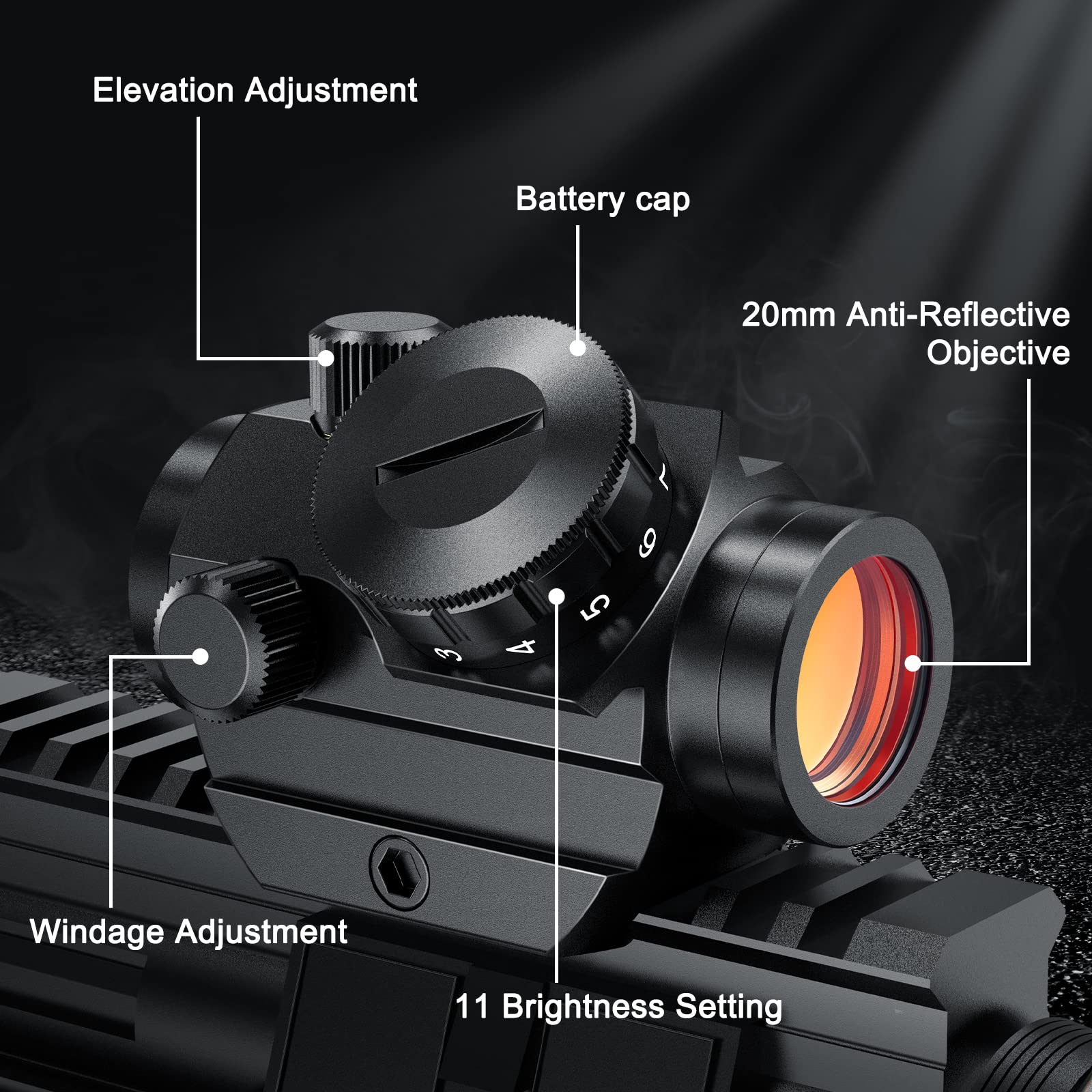 XYSIGHT 1x25mm 2MOA Red Dot Sight