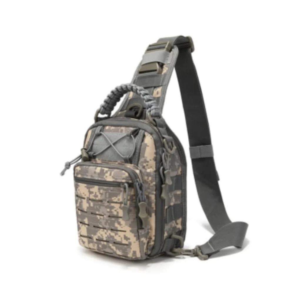 900D Nylon Tactical Chest Pack Waterproof for Outdoor Trekking Fishing Hiking Camping