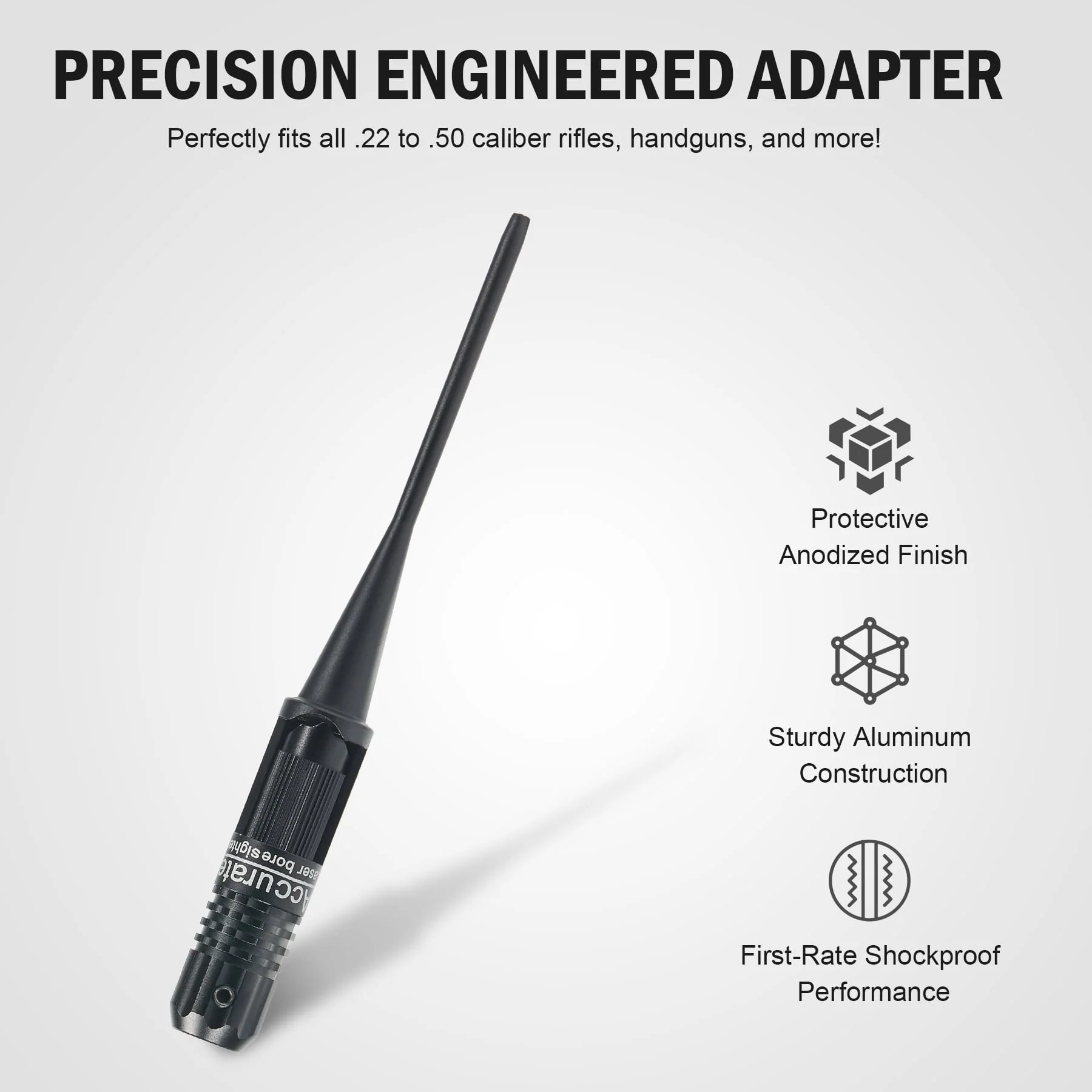 .22mm - .50mm Laser Bore Sighter/Bore Sight Kit