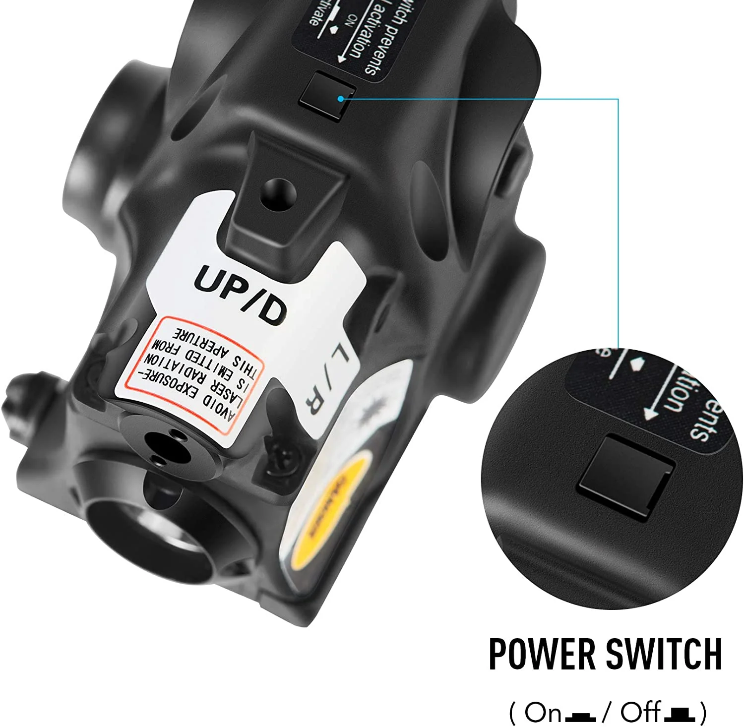 Class IIIA Laser Sight Combo, Green Laser & LED Flashlight, Tactical Green Dot Sight for Handgun & Pistols