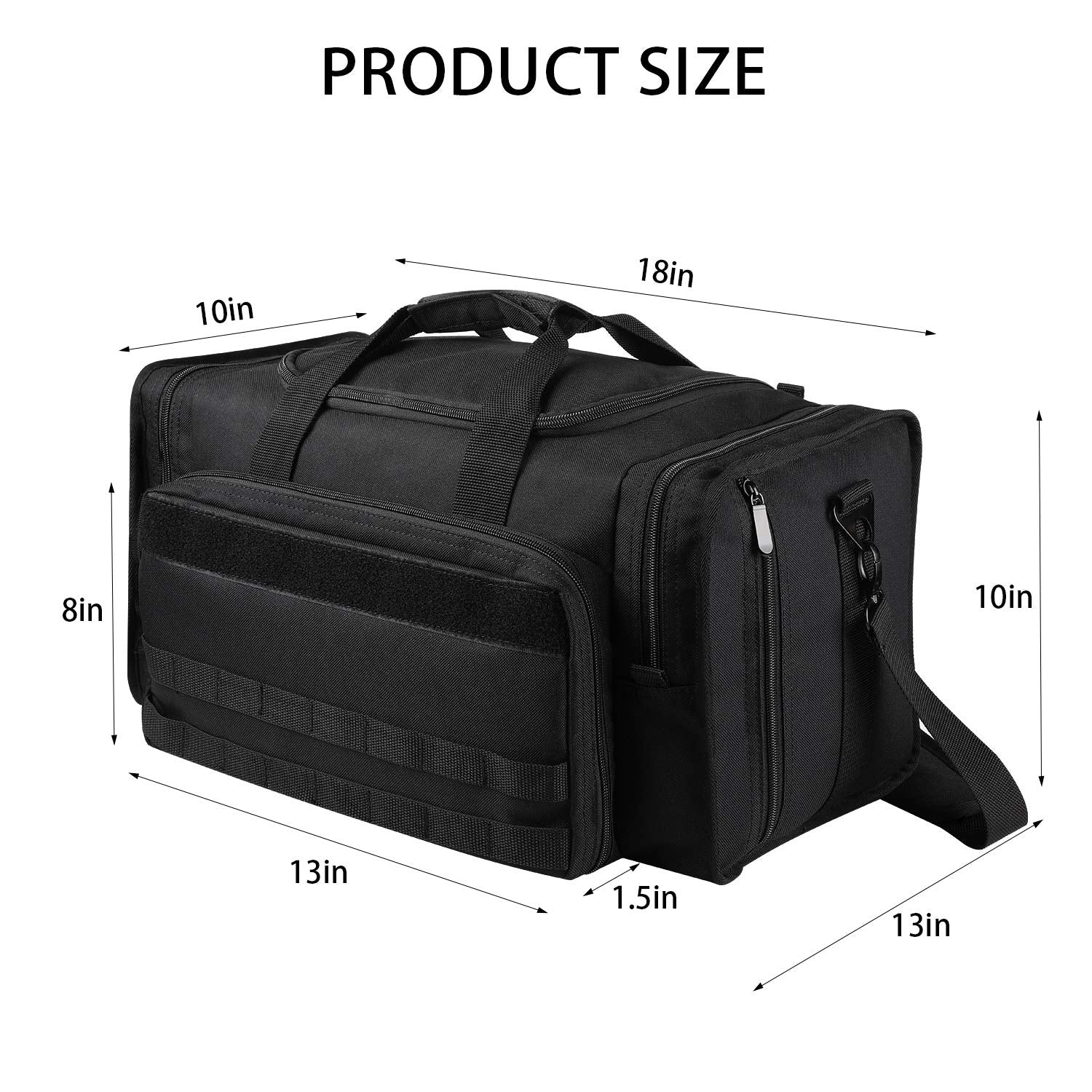 Nylon Tactical Range Bag Waterproof for Trekking Fishing Hunting Camping