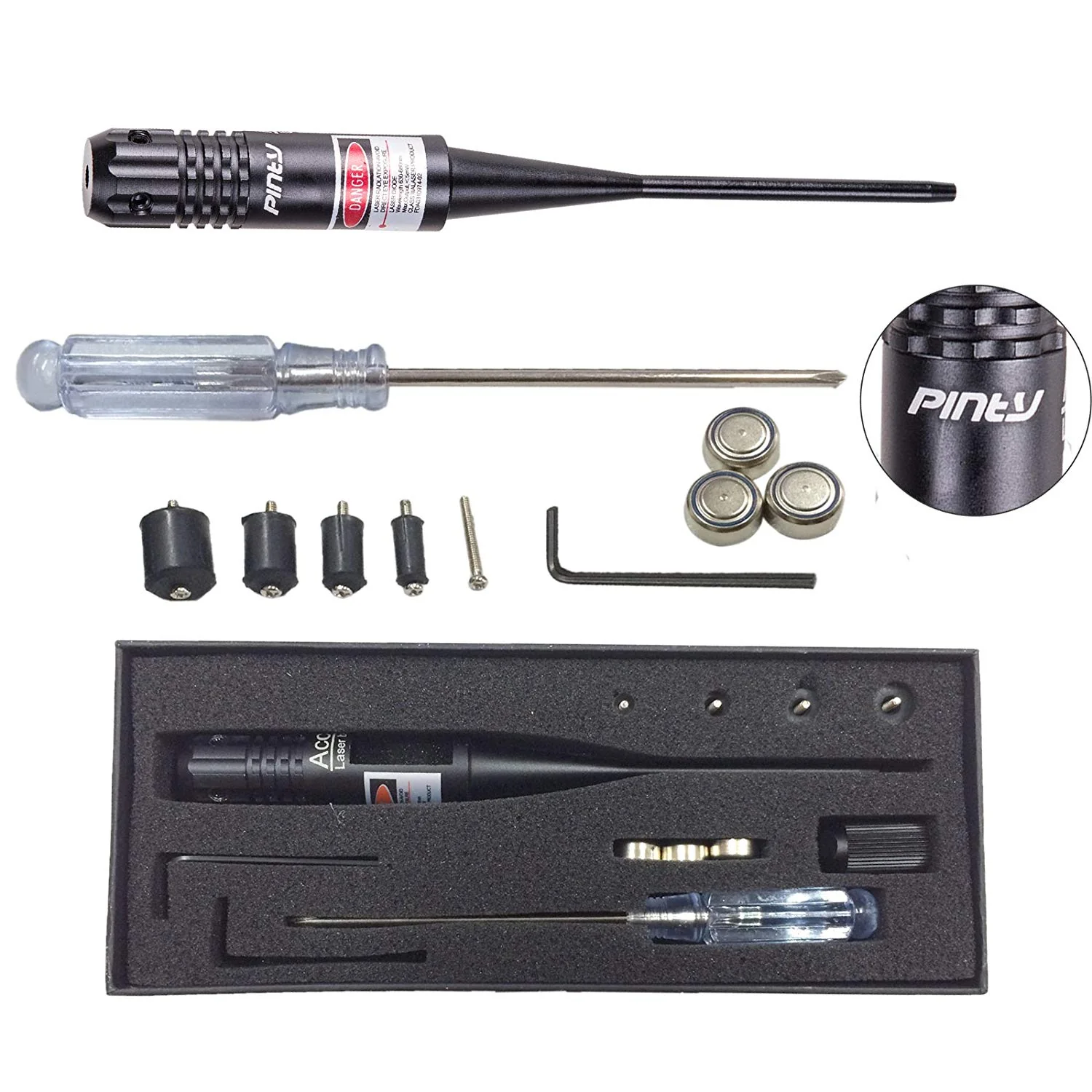 .22mm - .50mm Laser Bore Sighter/Bore Sight Kit