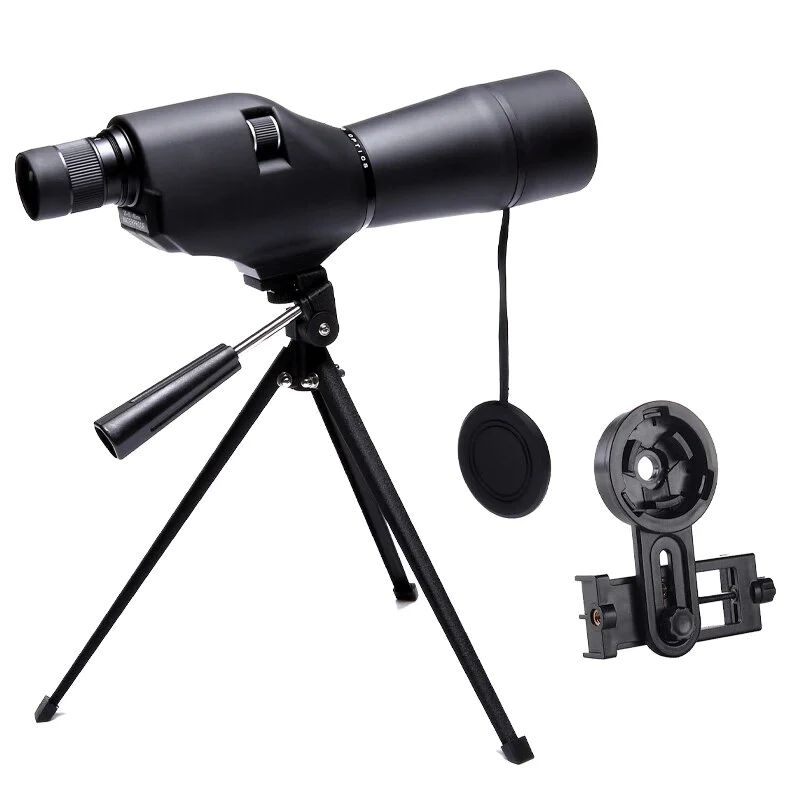 20-60*60mm Waterproof Straight Spotting Scope with Tripod & Cellphone Mount