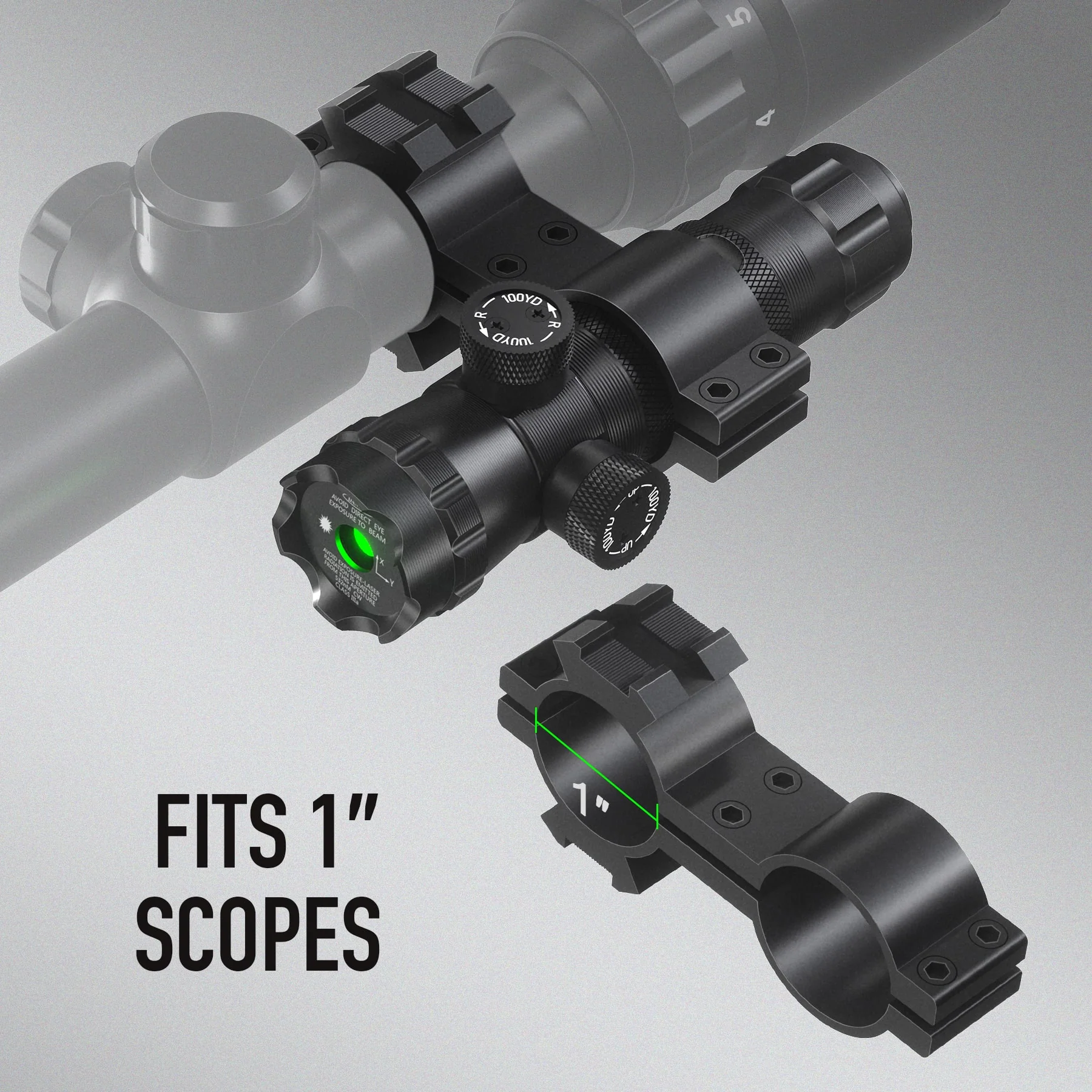 Green Laser Sight with Adjustable Mount