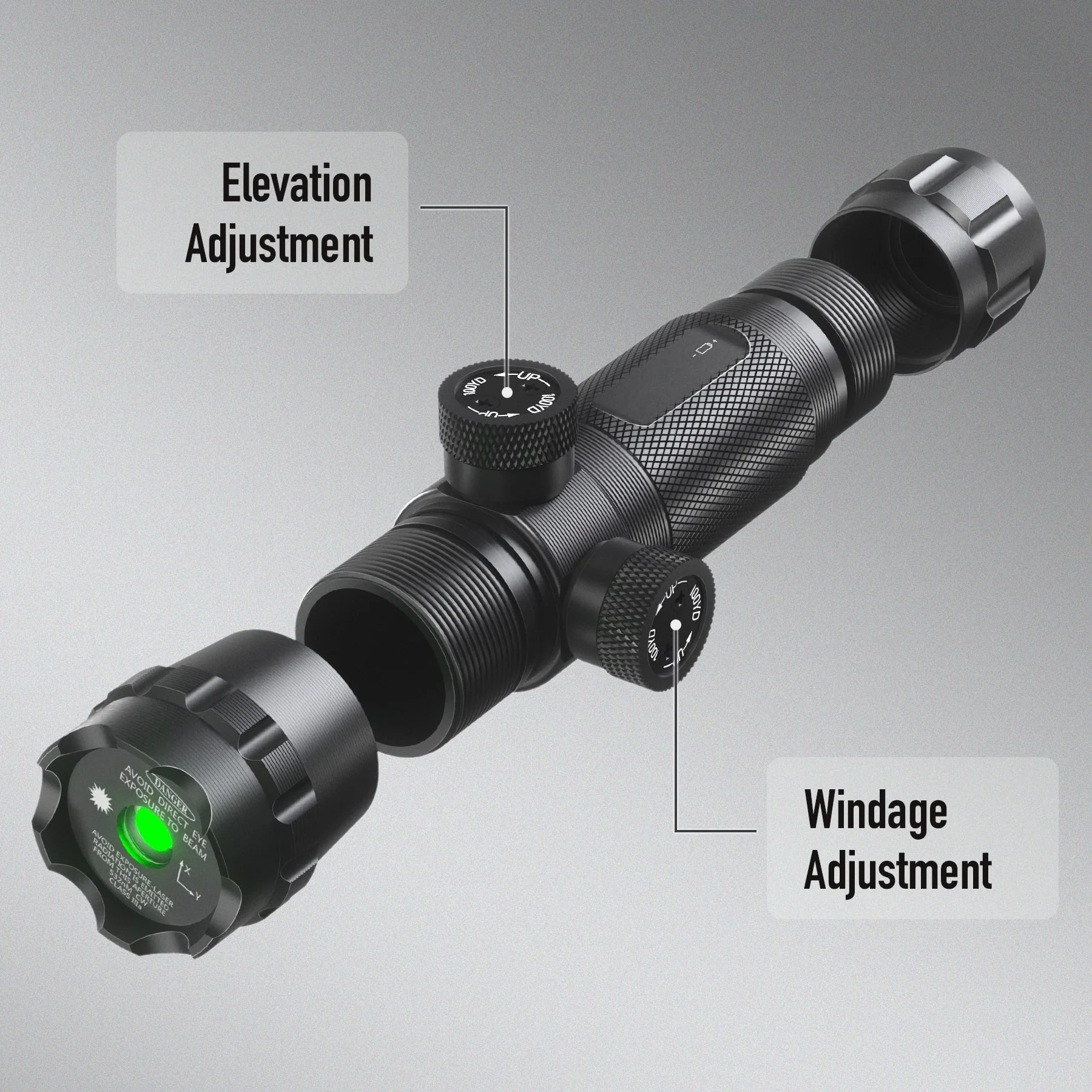 Green Laser Sight with Adjustable Mount