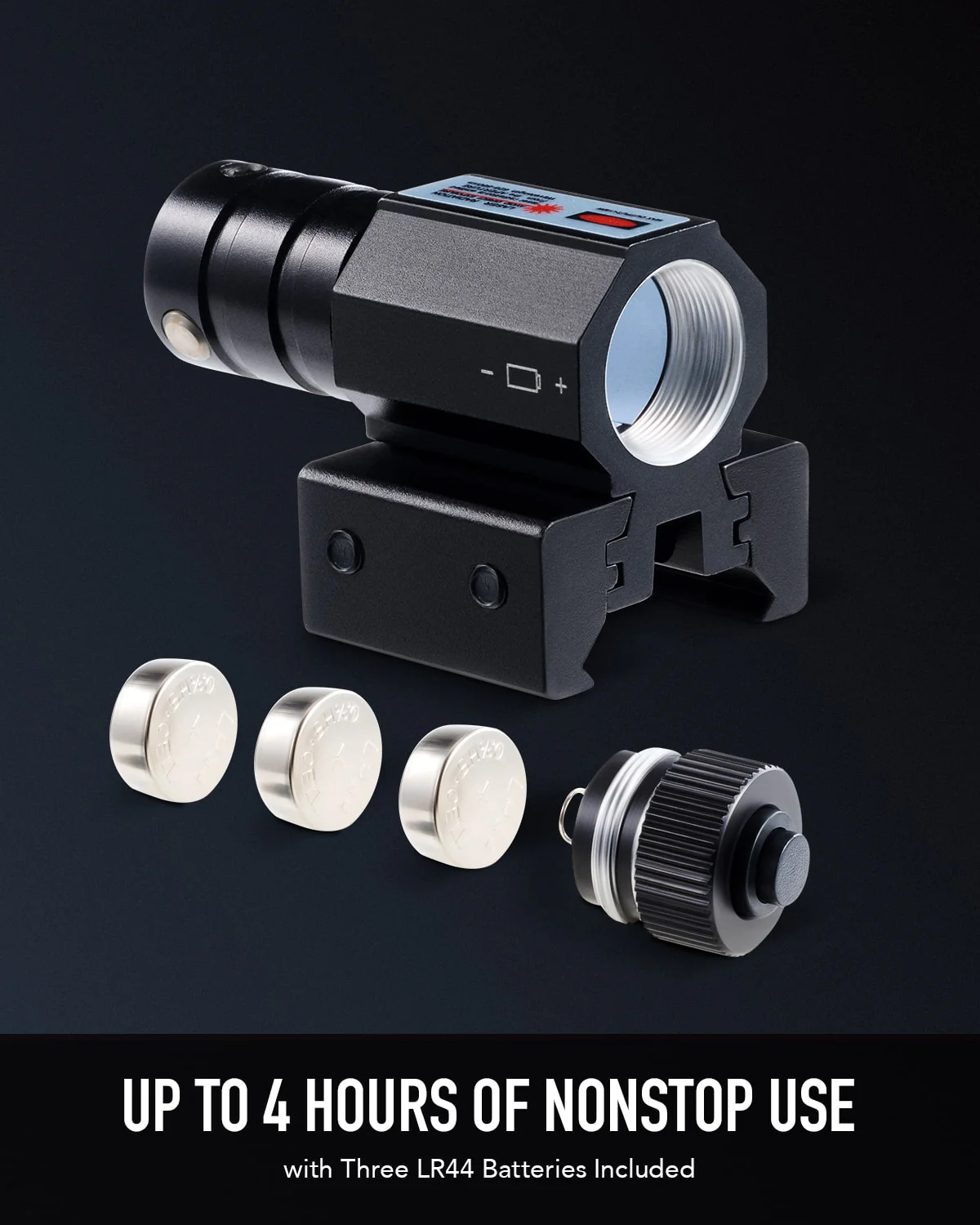 Tactical Red Laser Sight with Mount and Batteries for Picatinny Weaver Dovetail Rails