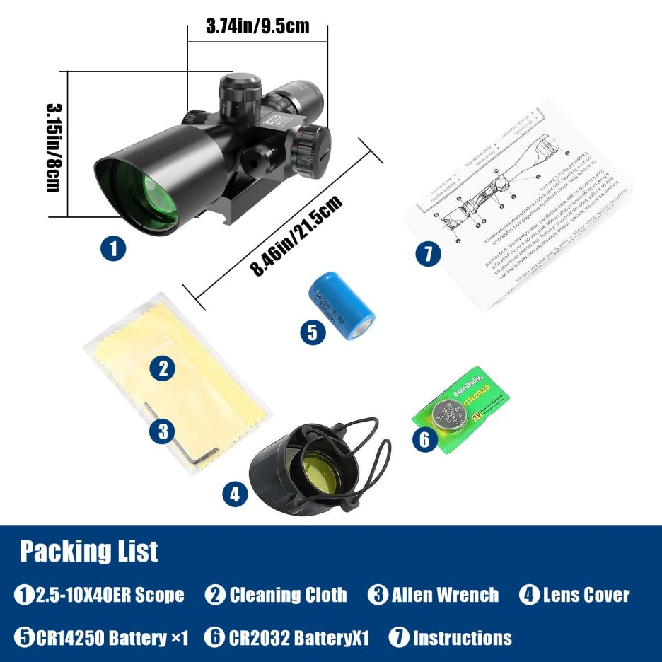 2.5-10x40E Rifle Scope