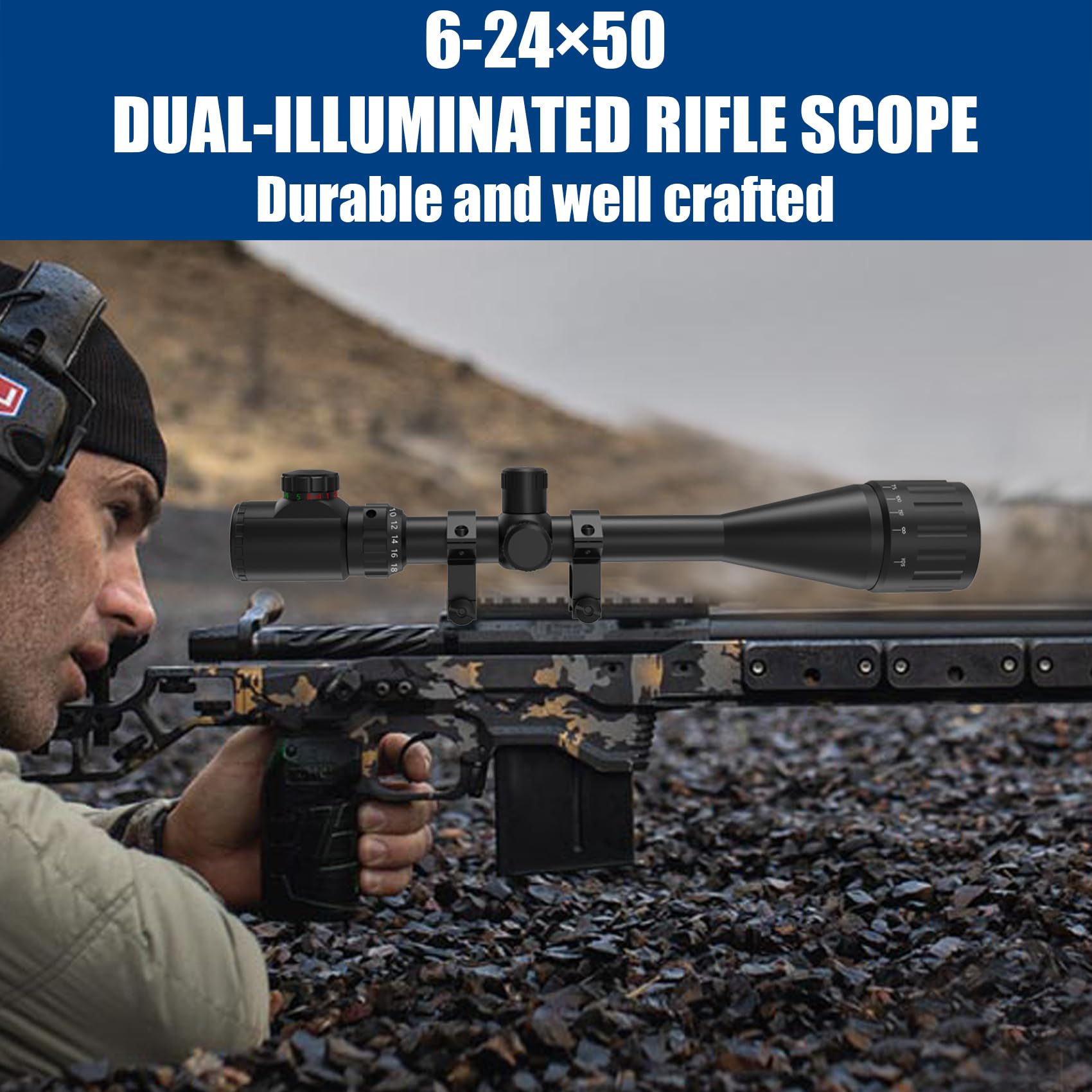 XYSIGHT 6-24x50 AO Rifle Scope