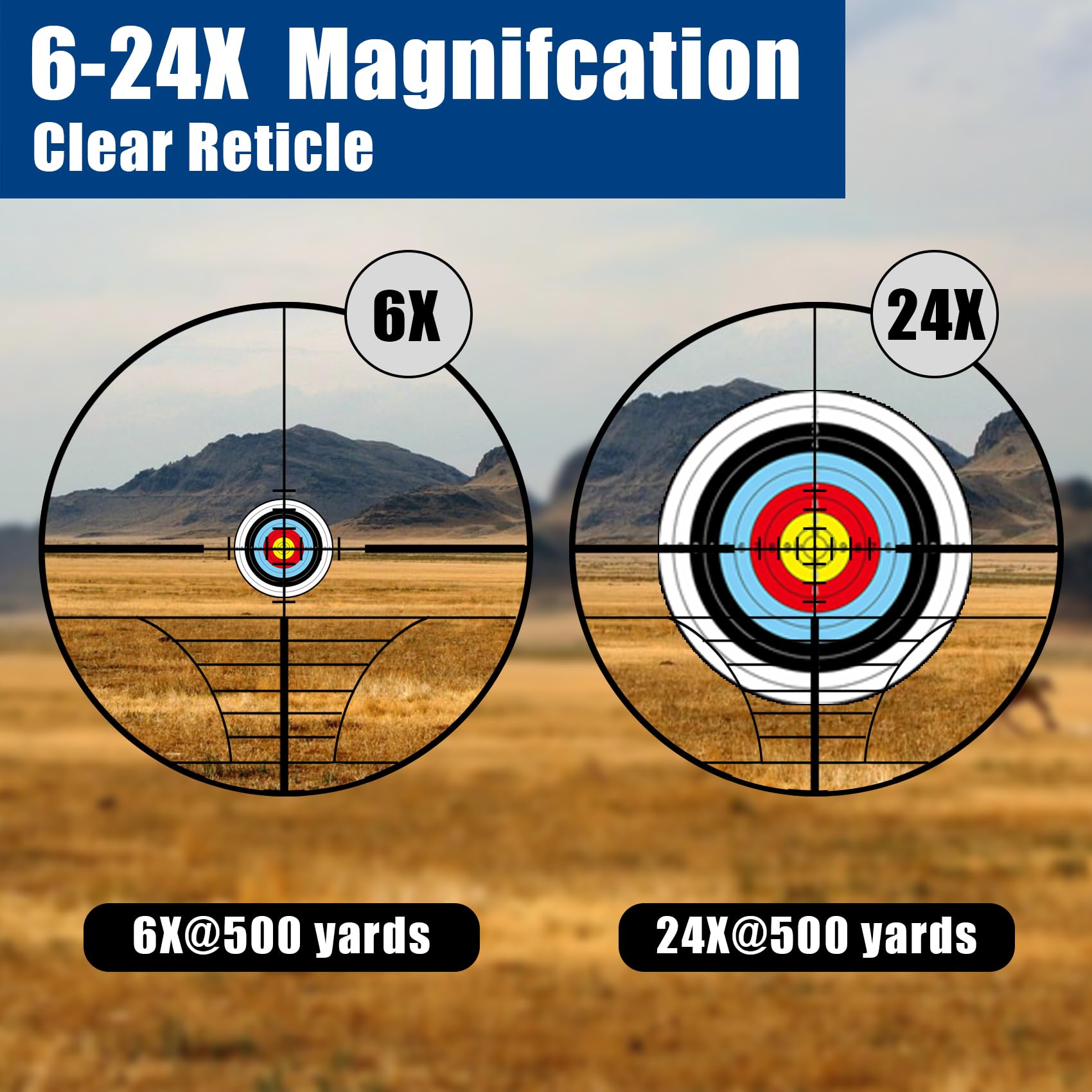 XYSIGHT 6-24x50 AO Rifle Scope