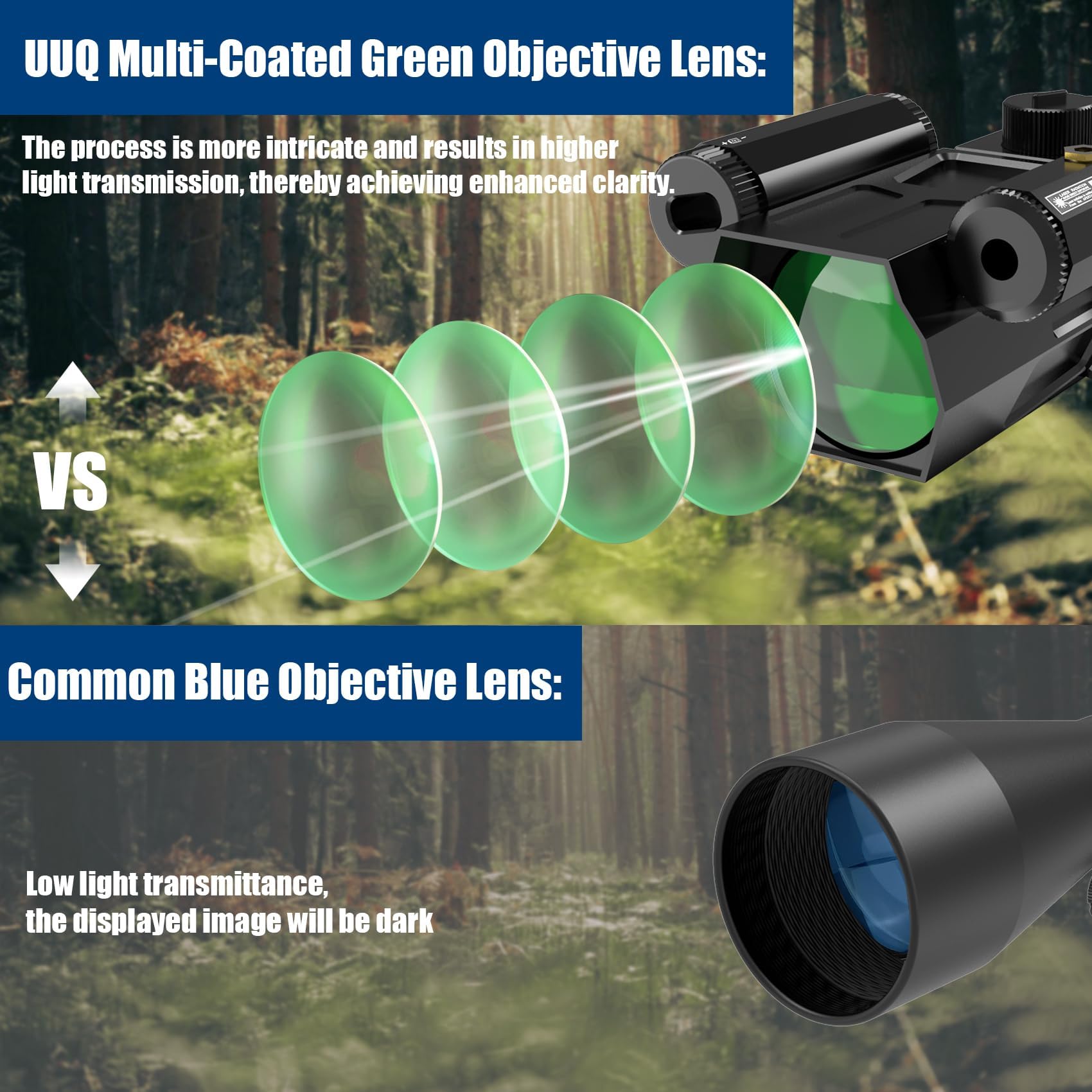 XYSIGHT 4X32 Prism Optics Rifle Scope