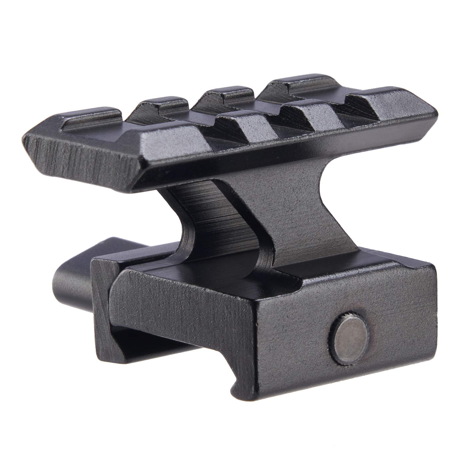 XYSIGHT Riser Rail Mount 2 Pack 3 Slot Slanted Riser Scope Mount for 20mm Base Picatinny Weaver Dovetail Rail Slanted Riser Mount for Rifle Pistol Airsoft Flashlights Laser Sights and More, Set of 2