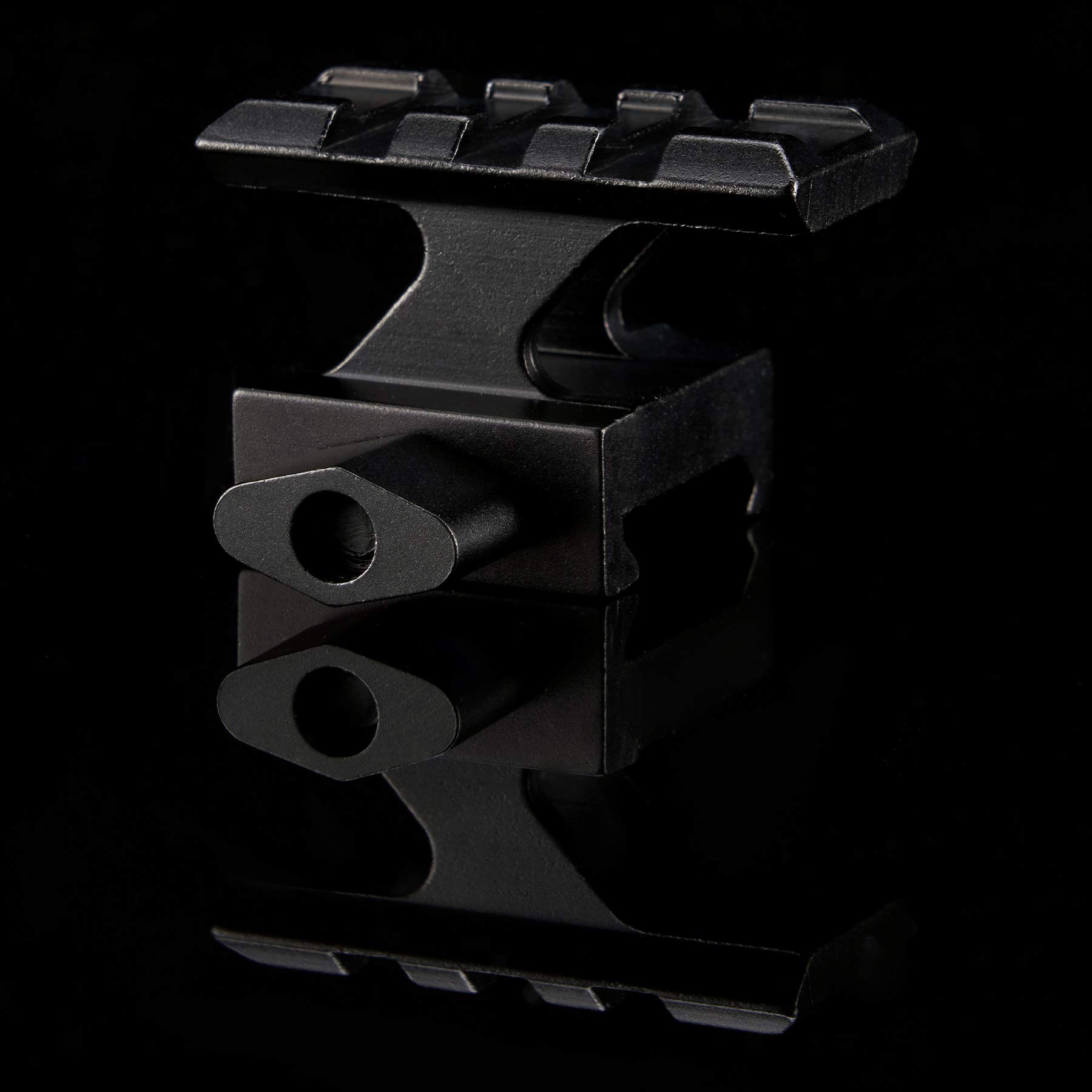 XYSIGHT Riser Rail Mount 2 Pack 3 Slot Slanted Riser Scope Mount for 20mm Base Picatinny Weaver Dovetail Rail Slanted Riser Mount for Rifle Pistol Airsoft Flashlights Laser Sights and More, Set of 2