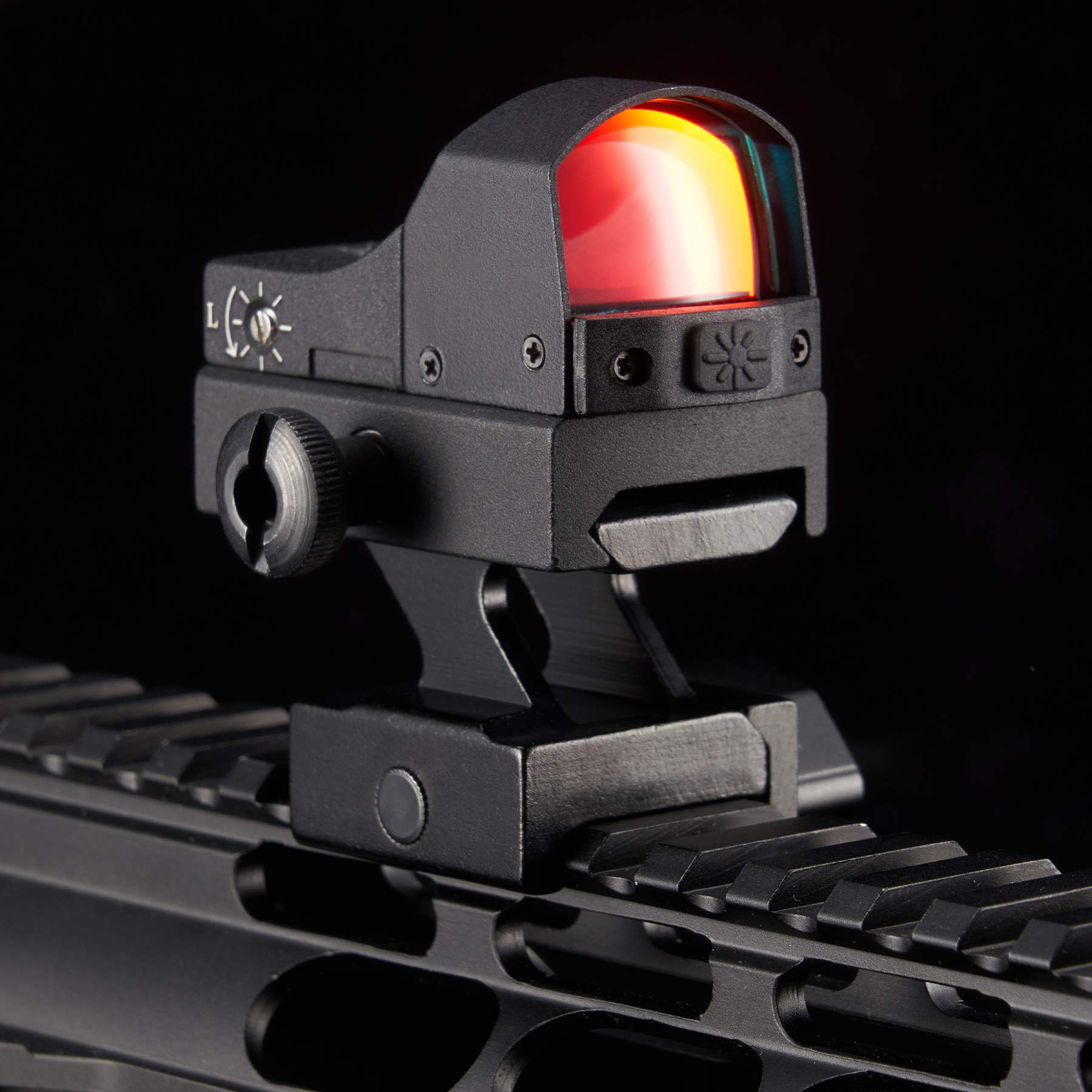 XYSIGHT Riser Rail Mount 2 Pack 3 Slot Slanted Riser Scope Mount for 20mm Base Picatinny Weaver Dovetail Rail Slanted Riser Mount for Rifle Pistol Airsoft Flashlights Laser Sights and More, Set of 2