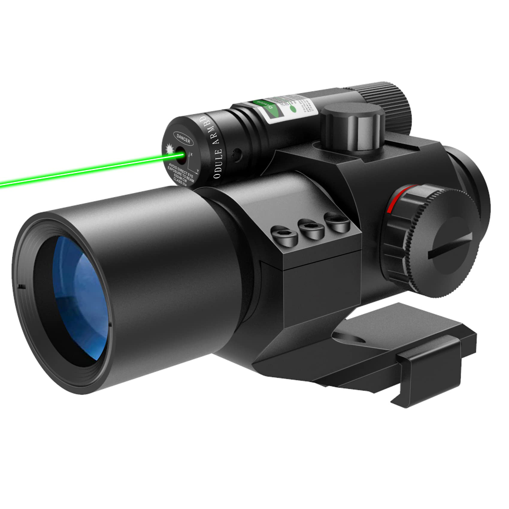 XYSIGHT 1X30 4 MOA Red Green Dot Sight W/Green Laser Sight & PEPR Mount
