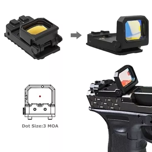 Mini Folding Flip Up Red Dot Sight