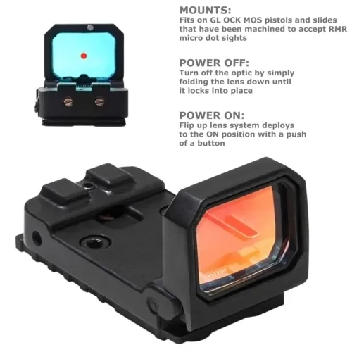 Mini Folding Flip Up Red Dot Sight