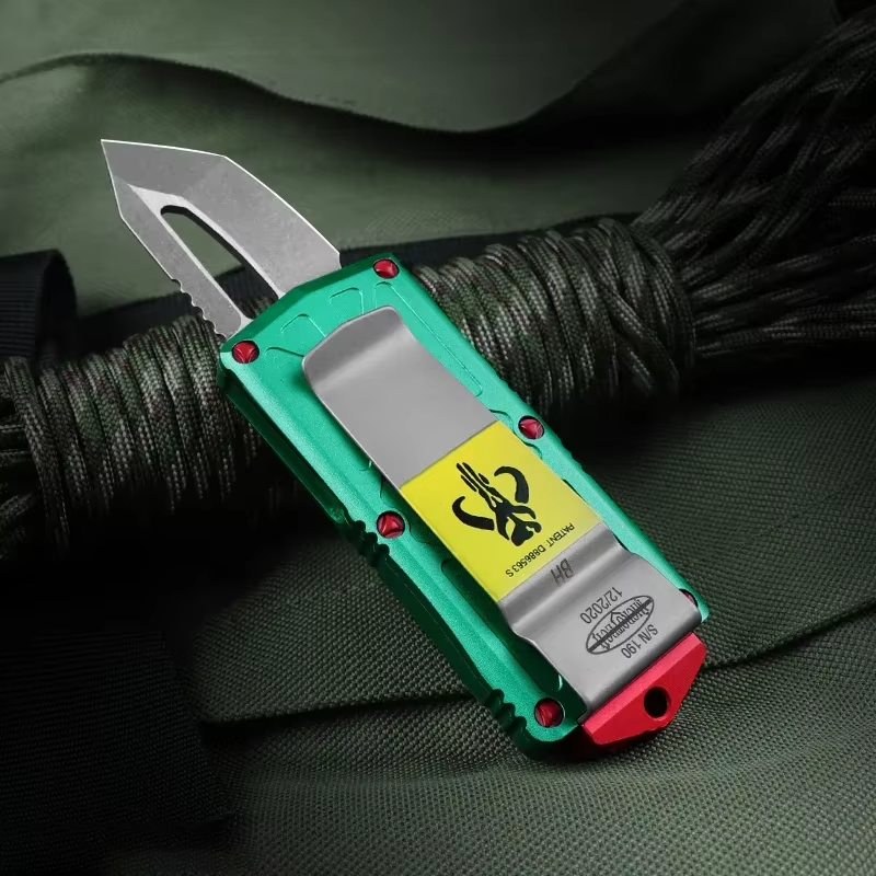 Flying Fish Bounty Hunter Tactical Knife - D2 blade CNC precision grinding, suitable for outdoor camping and survival, men's daily carry tool, Valentine's Day gift