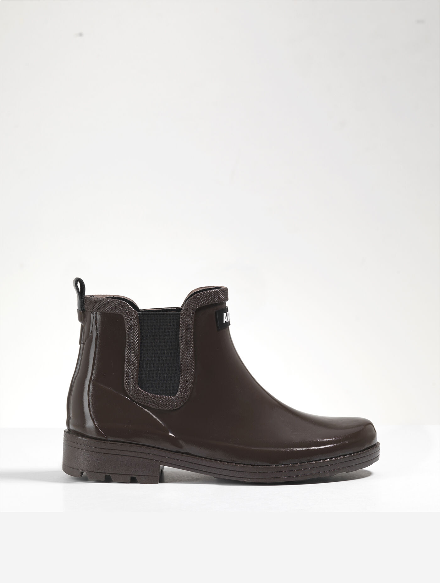 Equestrian-inspired ankle rain boots