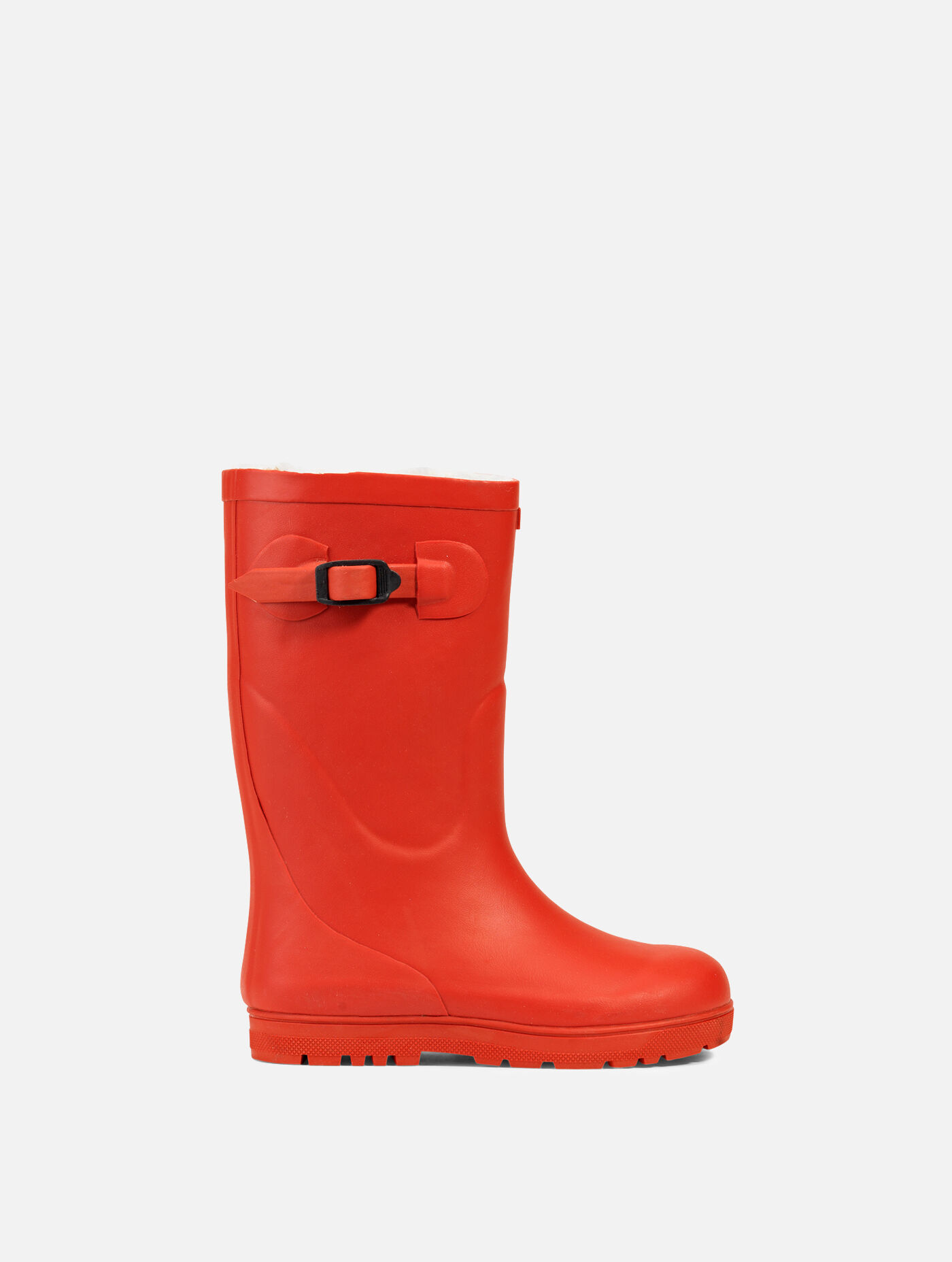 The fur-lined children's boot with a fun lugged sole